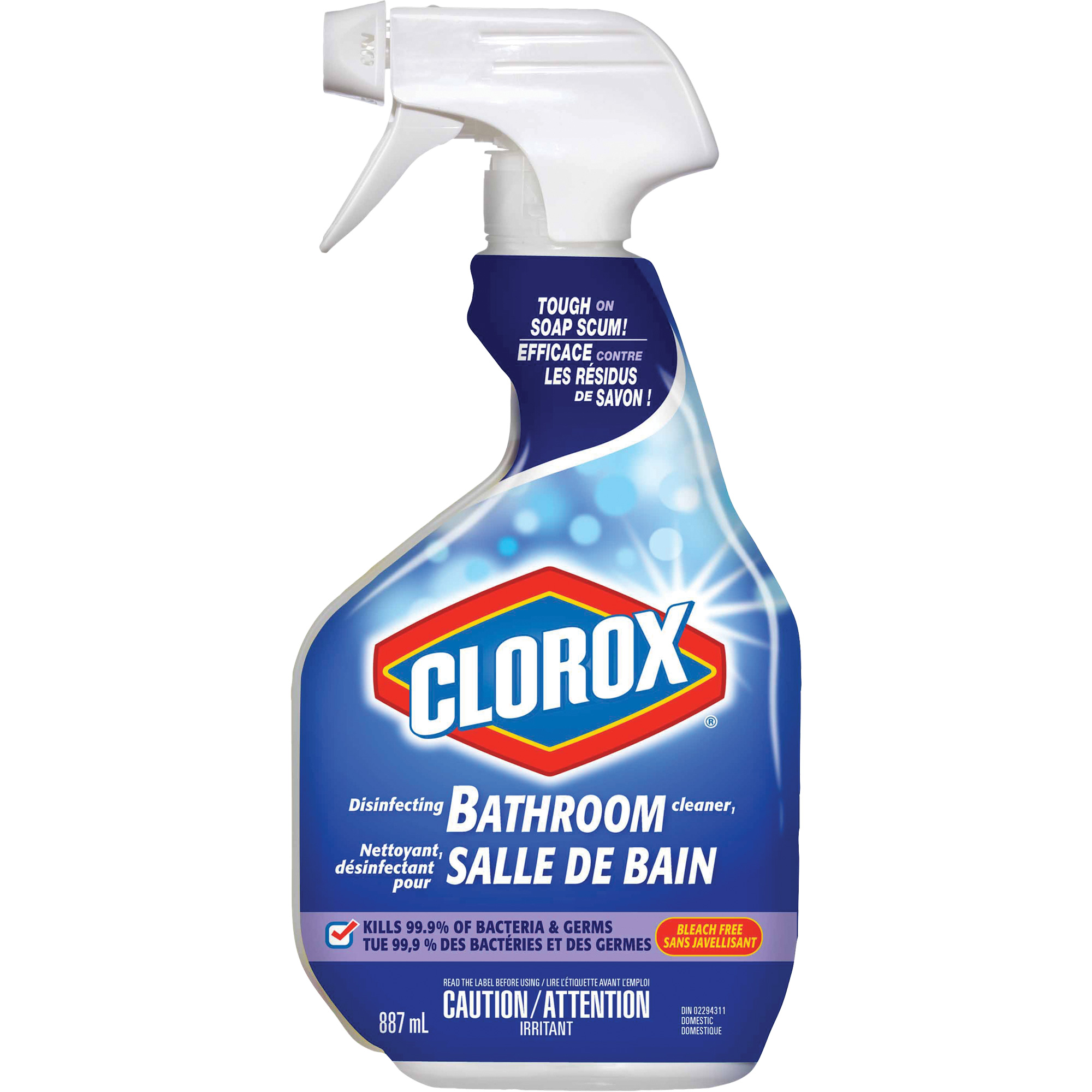 Nettoyant désinfectant pour salle de bain, 887 ml, Bouteille à gâchette