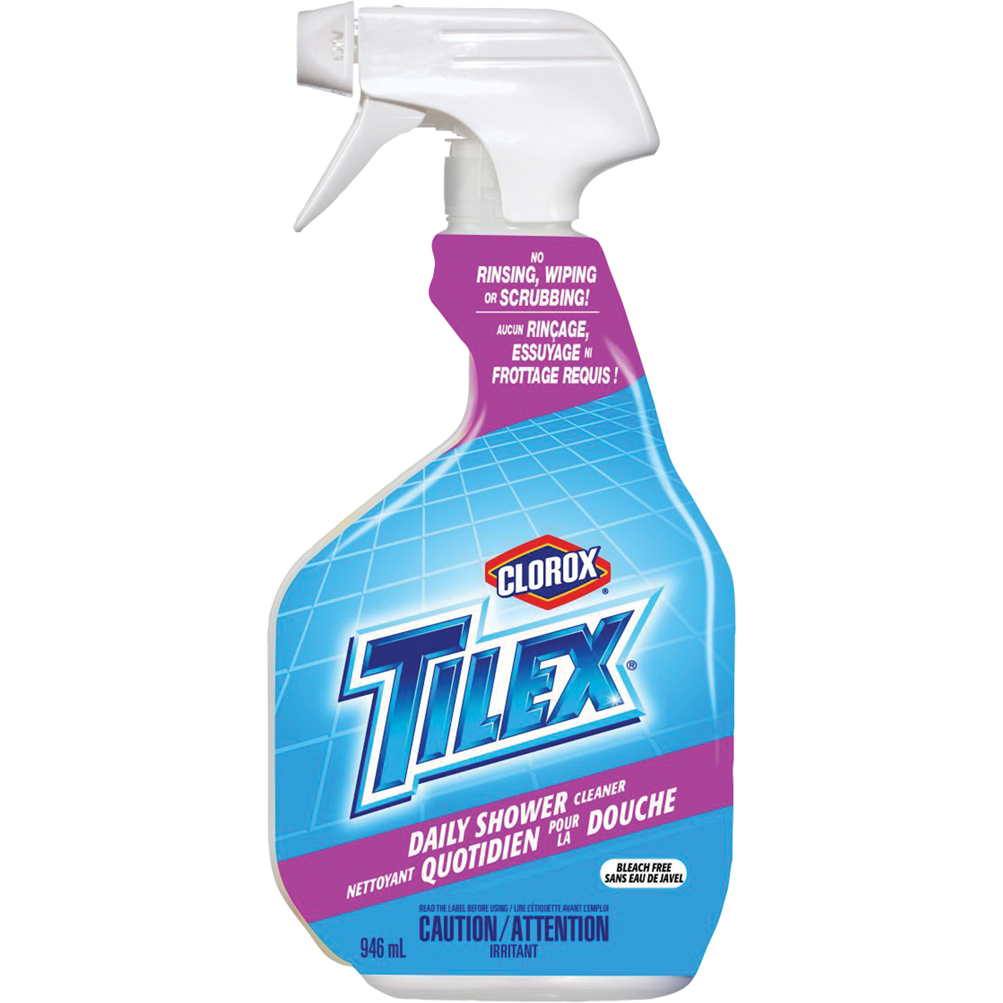 Nettoyant quotidien pour la douche TilexMD en vaporisateur, 946 ml, Bouteille à gâchette