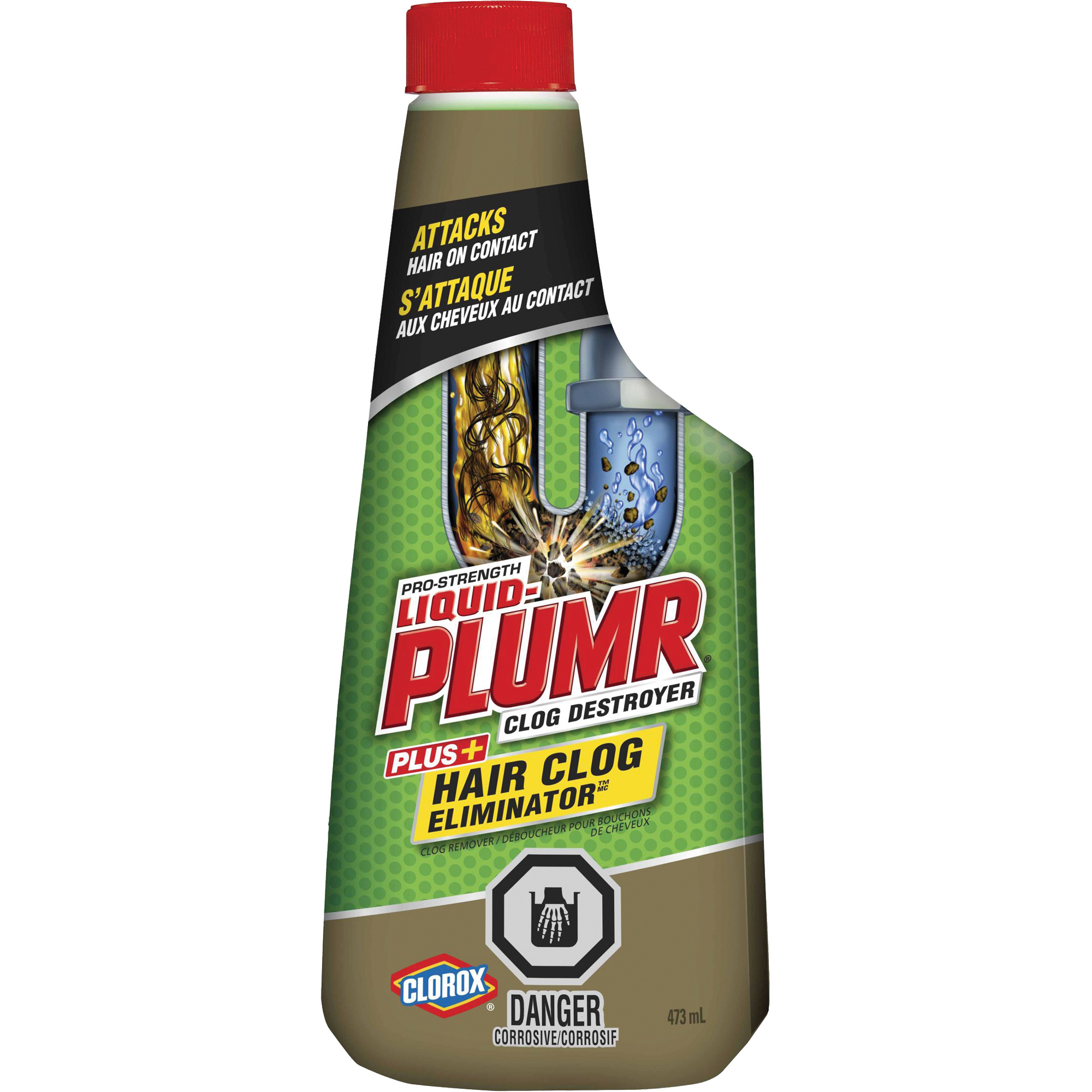 Produit débouchant pour bouchons de cheveux Liquid-PlumrMD