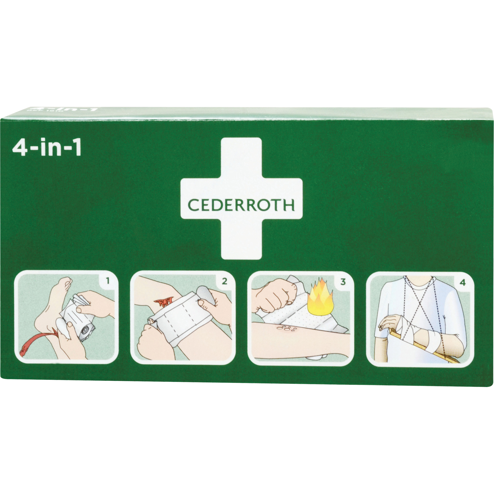 Coagulant 4-dans-1 cederroth, 9" lo x 5-1/2" la