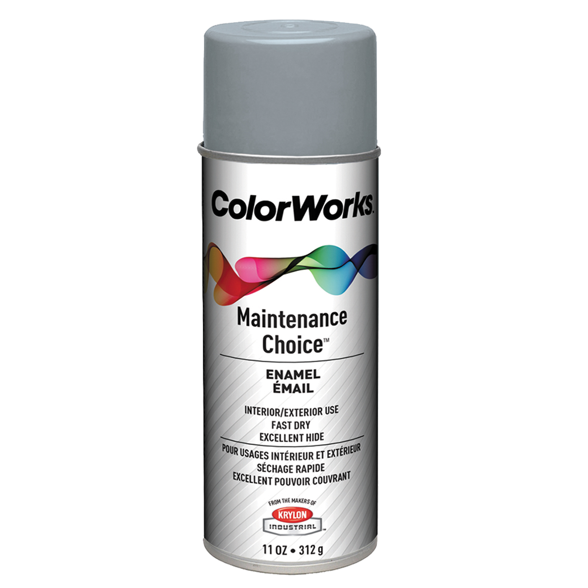 Émail Maintenance ChoiceMC, Apprêt gris, Très mat, 11 oz, Canette aérosol