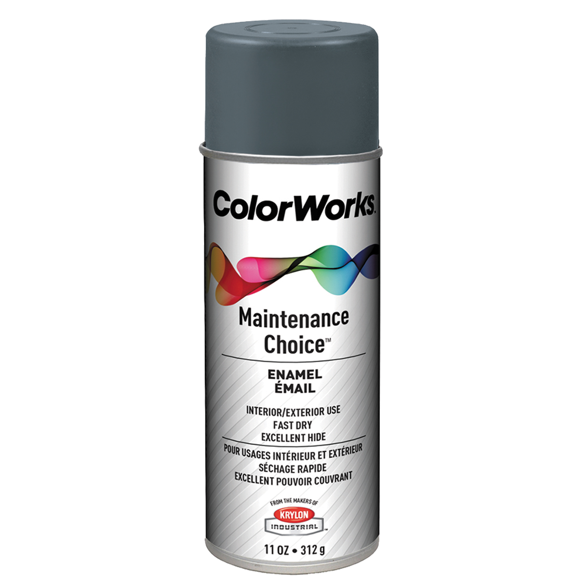 Émail Maintenance ChoiceMC, Gris foncé machinerie, Brillant, 11 oz, Canette aérosol
