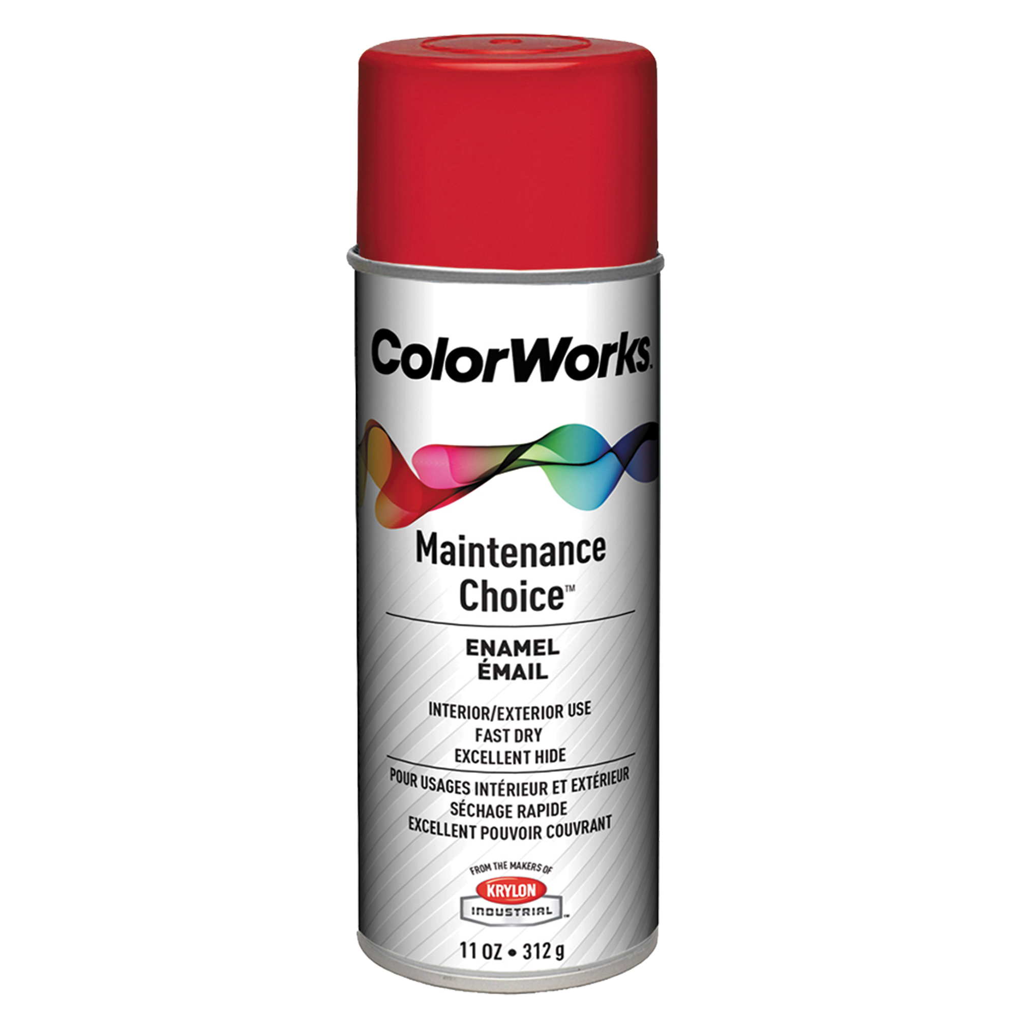 Émail Maintenance ChoiceMC, Rouge sécurité, Brillant, 11 oz, Canette aérosol