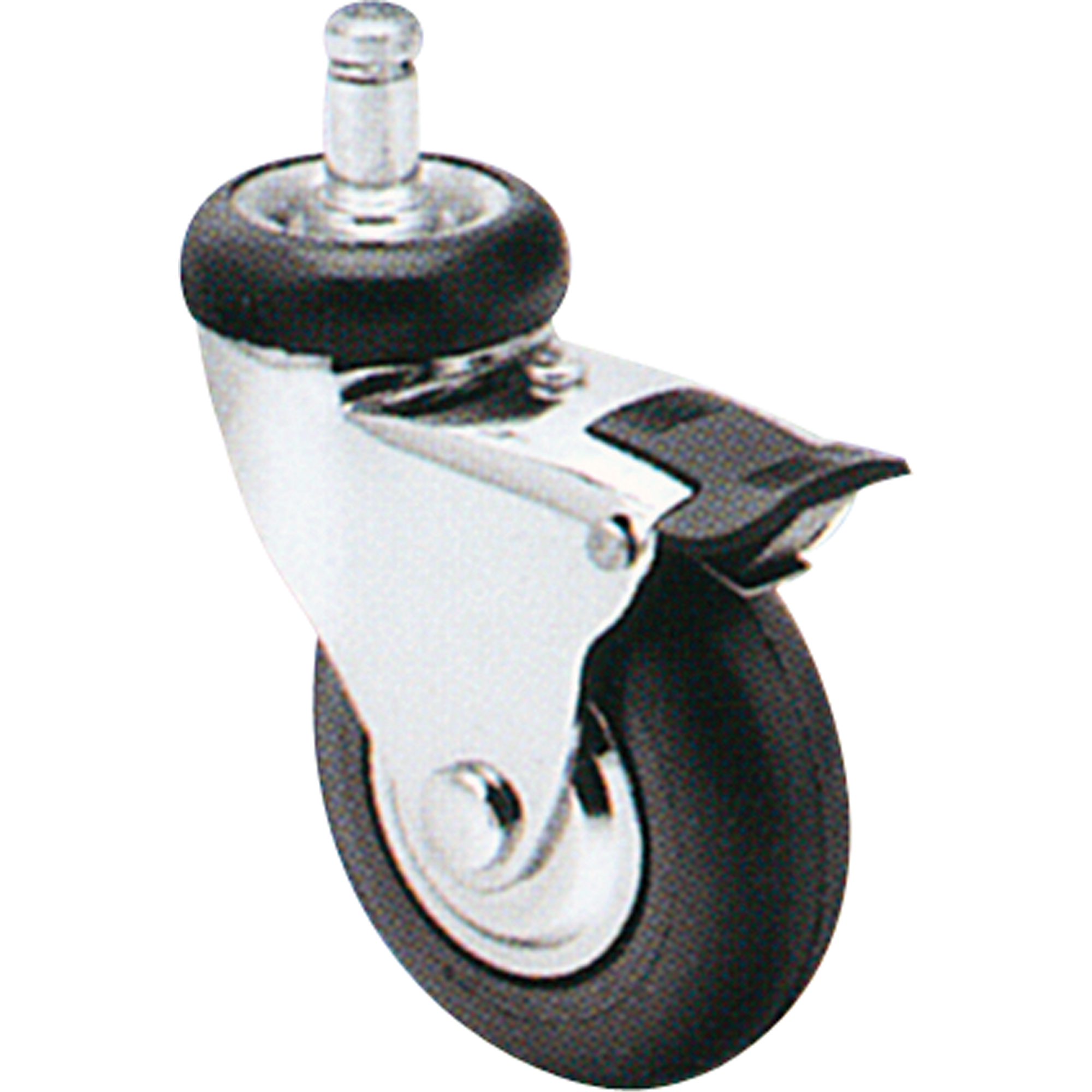 Roulette Comfort Roll, Pivotant avec frein, Diamètre 2" (51 mm), Capacité 125 lb (57 kg)
