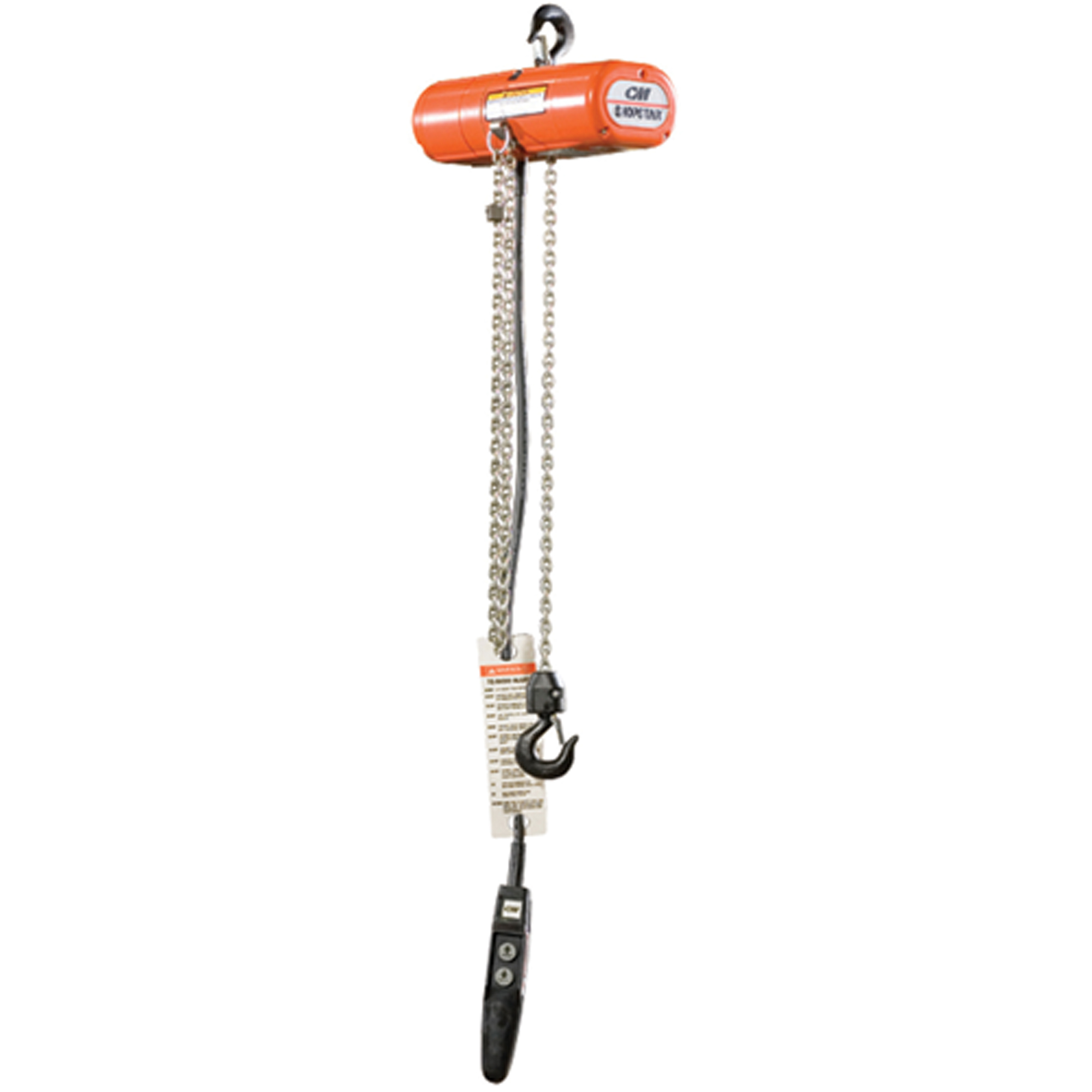 Palans électriques ShopStar, Levée 10', Capacité 600 lb (0,3 tonne), 8 pi/min