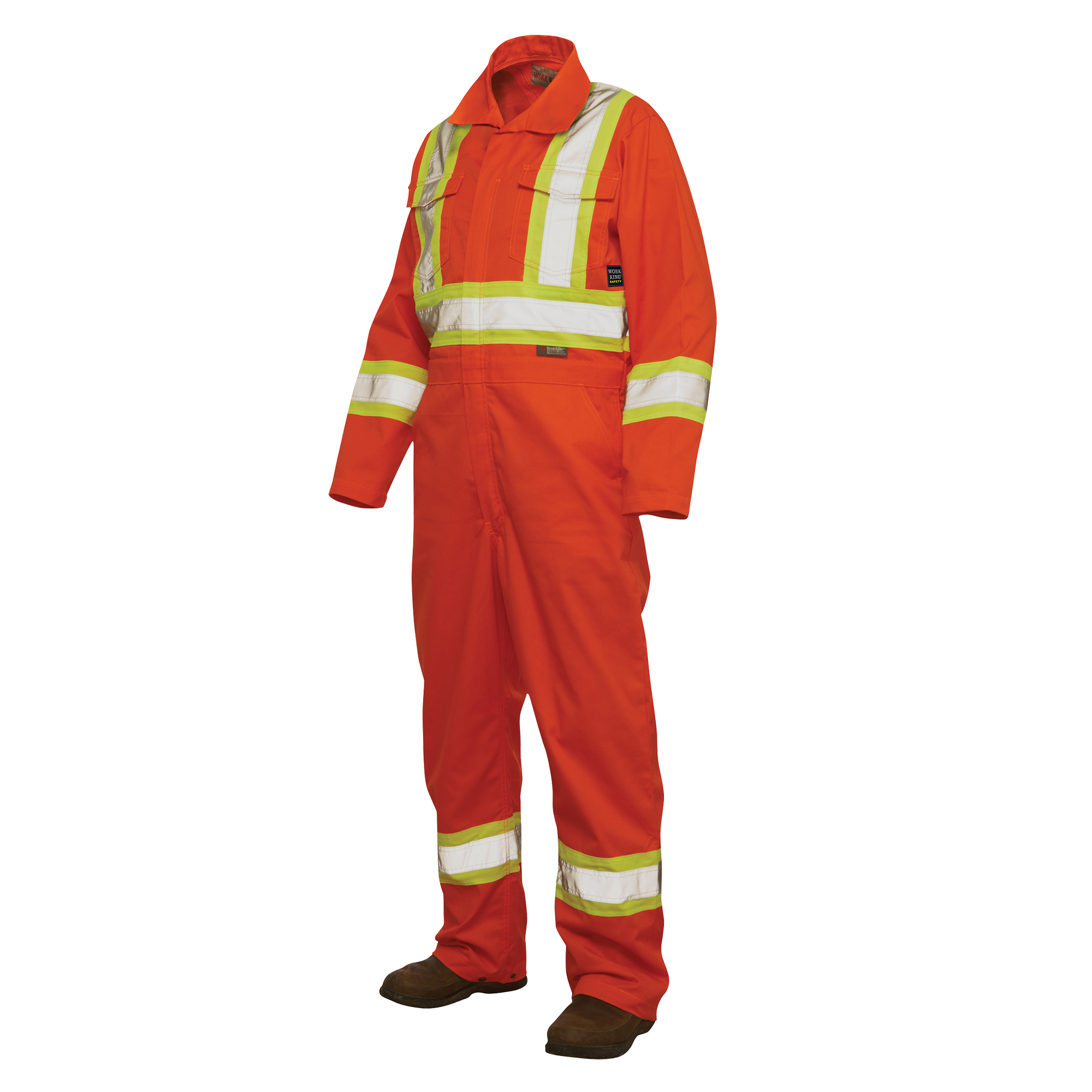 Combinaison de sécurité non doublée, 3T-Grand, Orange haute visibilité