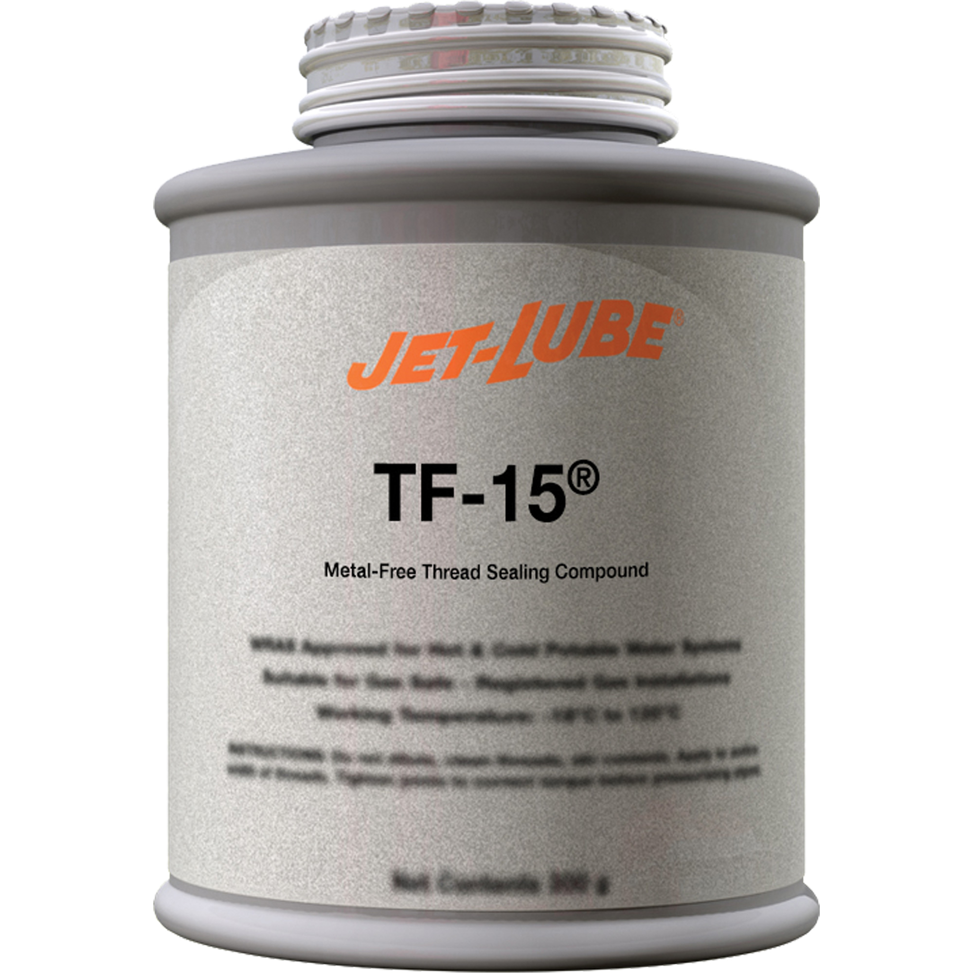 Composé d'étanchéité sans métal pour raccord fileté TF-15MD, Canette à dessus brosse, 227 ml, -46° C - 315° C/50° F - 600° F