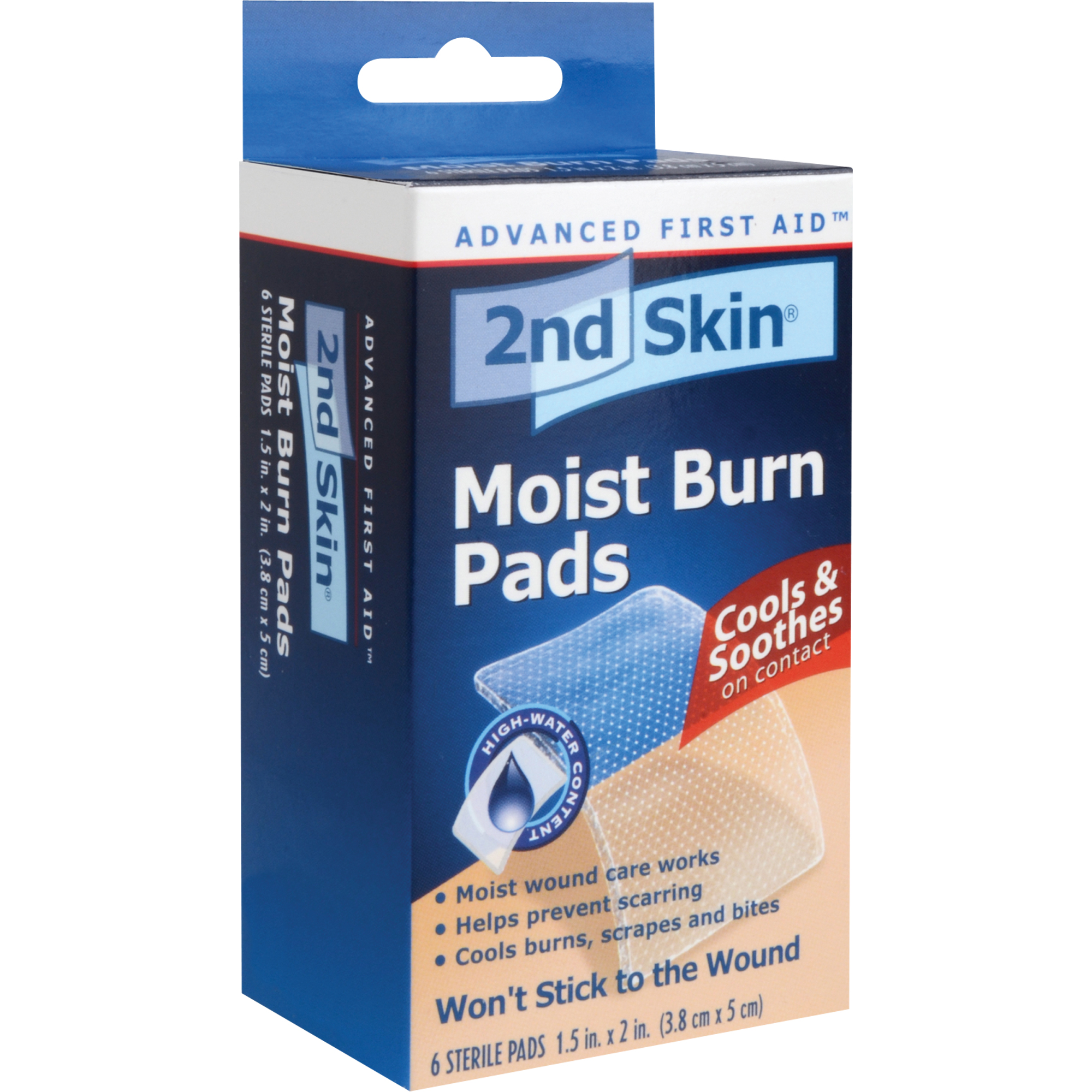 Compresses humides pour brûlures 2nd SkinMD, 1-1/2" x 2", Classe 2