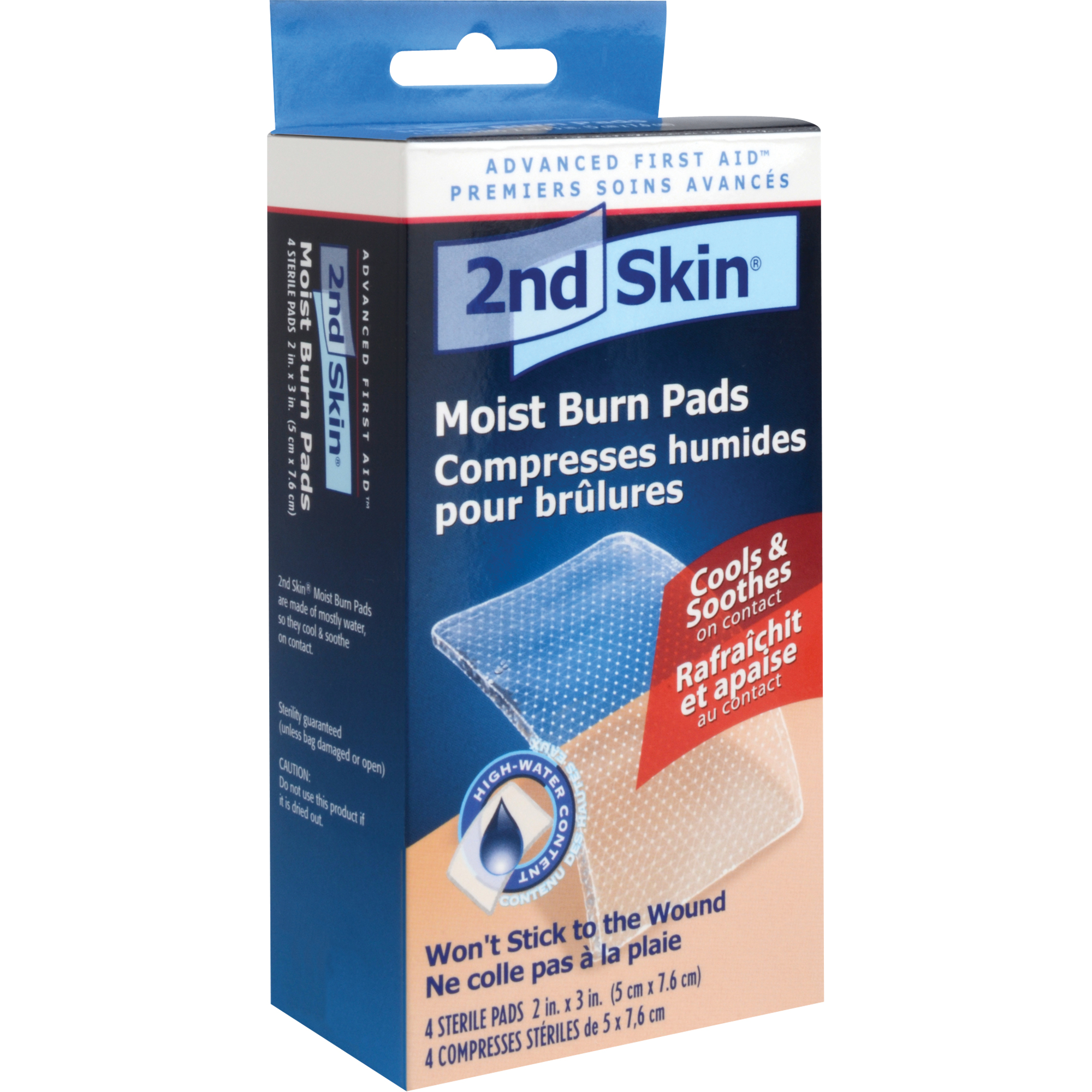 Compresses humides pour brûlures 2nd SkinMD, 2" x 3", Classe 2