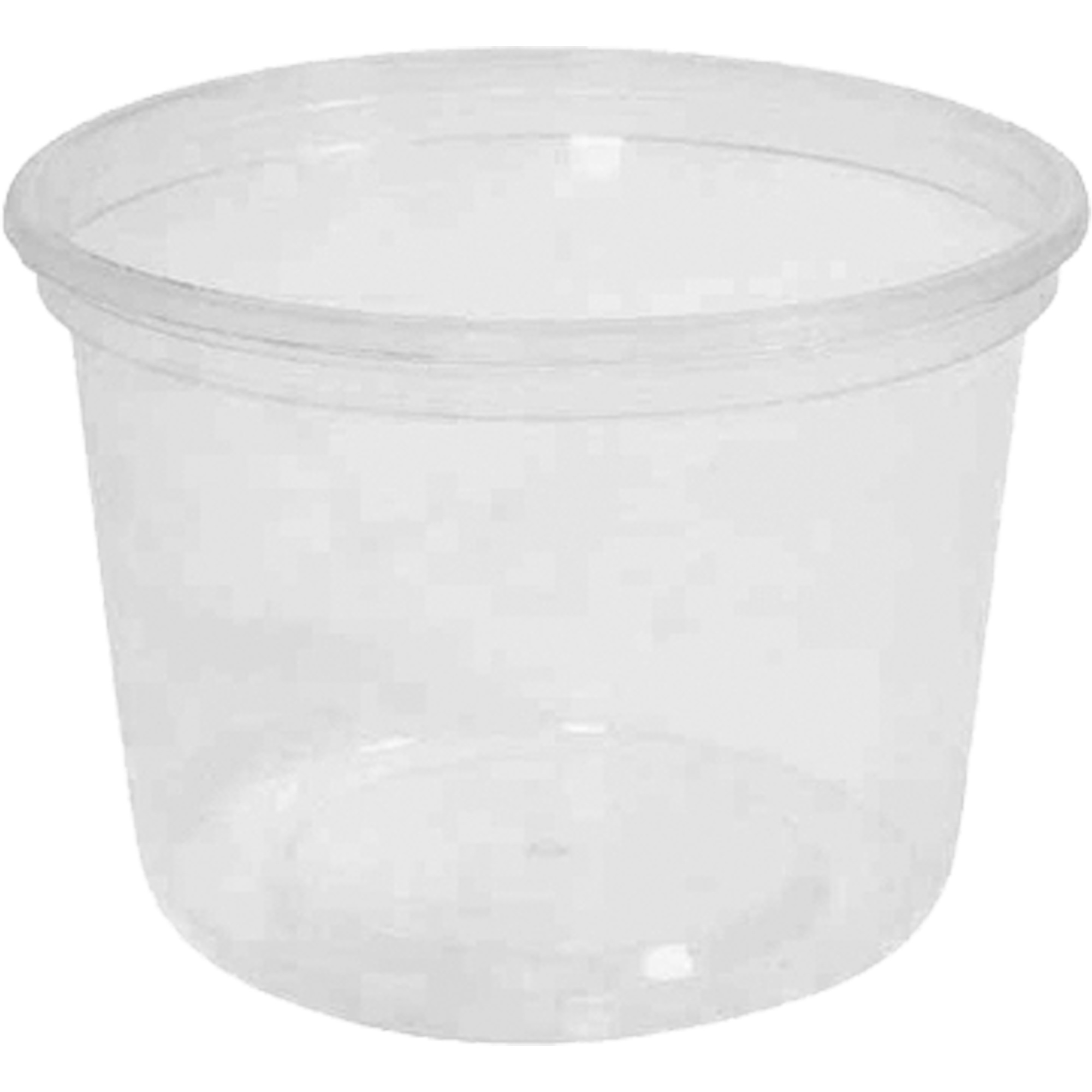 Contenant à charcuterie transparent sans couvercle MicroGourmetMC 16 oz, Plastique, Ronde