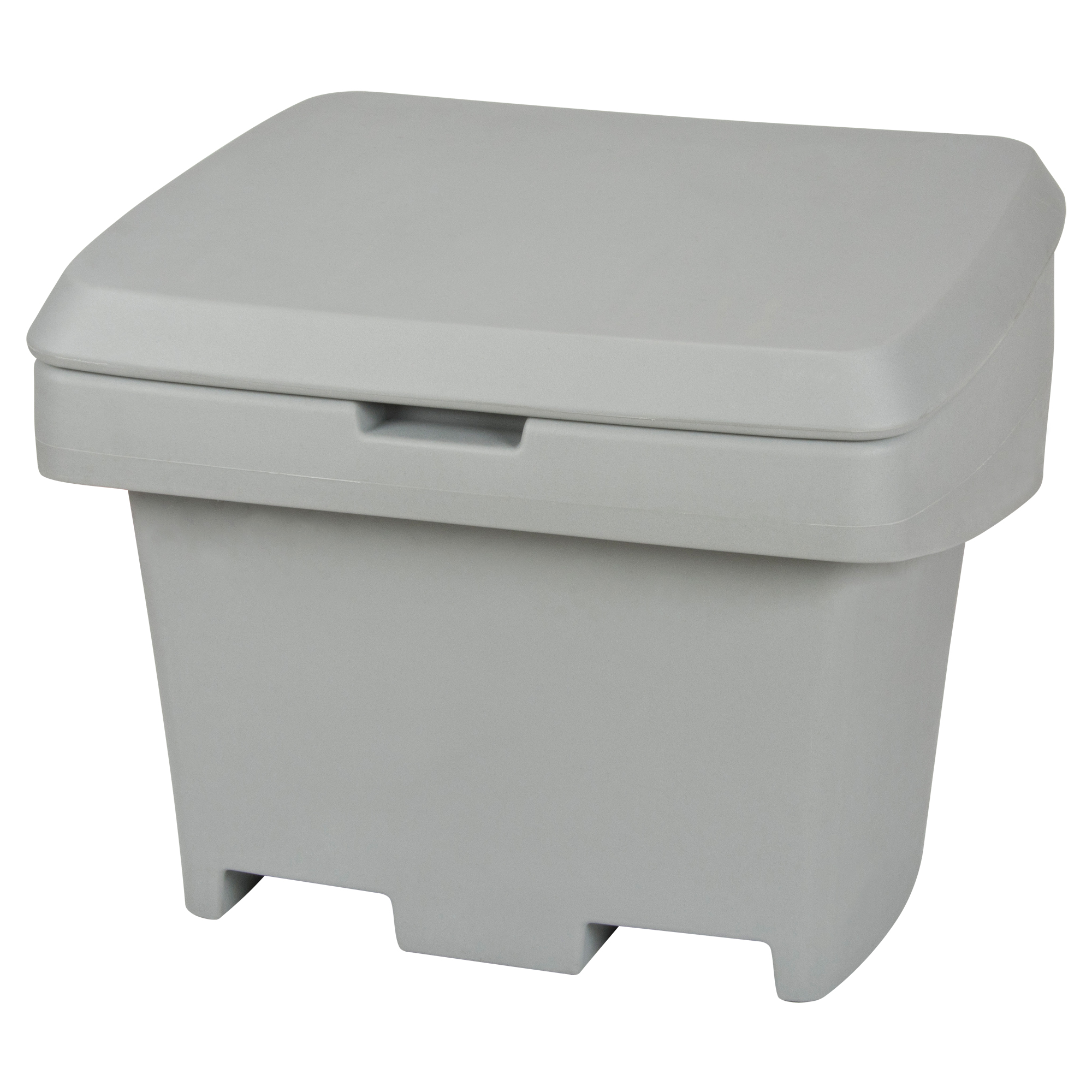 Contenant de rangement robuste pour l'extérieure pour sel et sable, 30" x 24" x 24", 5,5 pi³, Gris