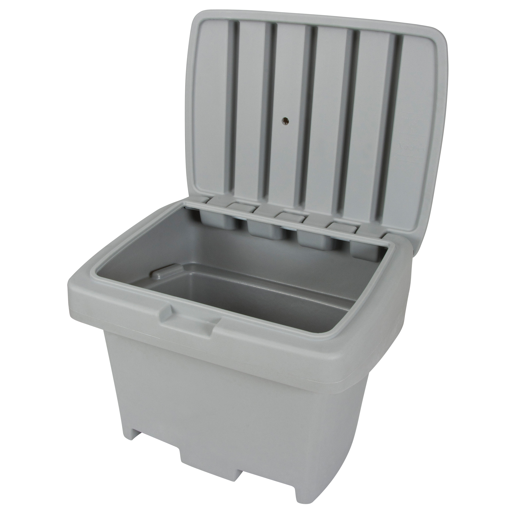 Contenant de rangement robuste pour l'extérieure pour sel et sable, 30" x 24" x 24", 5,5 pi³, Gris – Image 2
