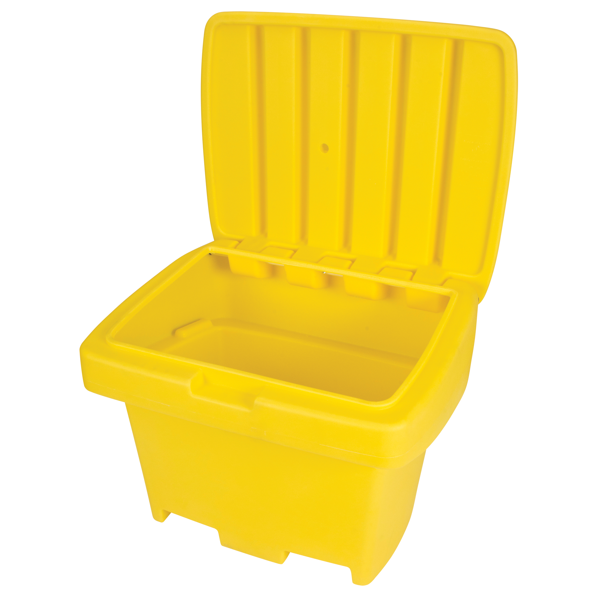 Contenant de rangement robuste pour l'extérieure pour sel et sable, 30" x 24" x 24", 5,5 pi³, Jaune – Image 2