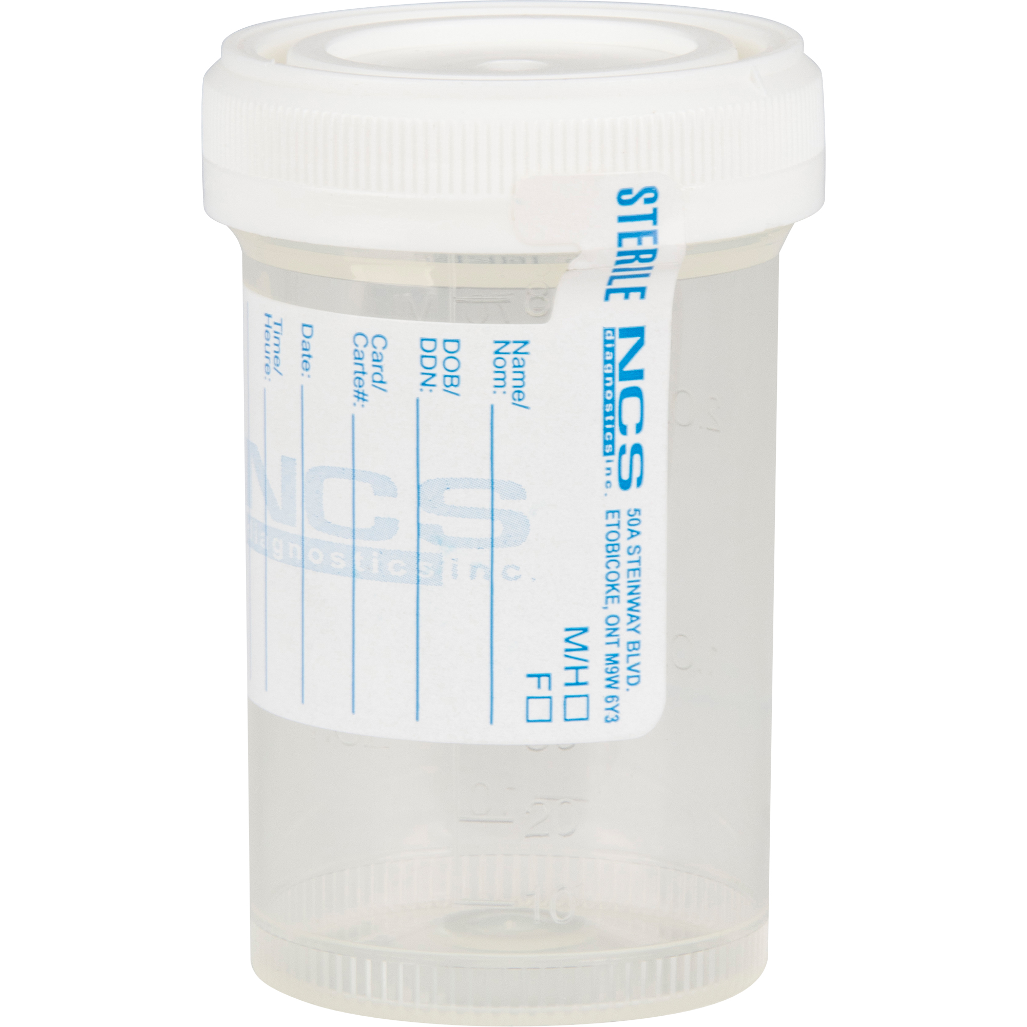 Contenant stérile de 90ml, Transparent