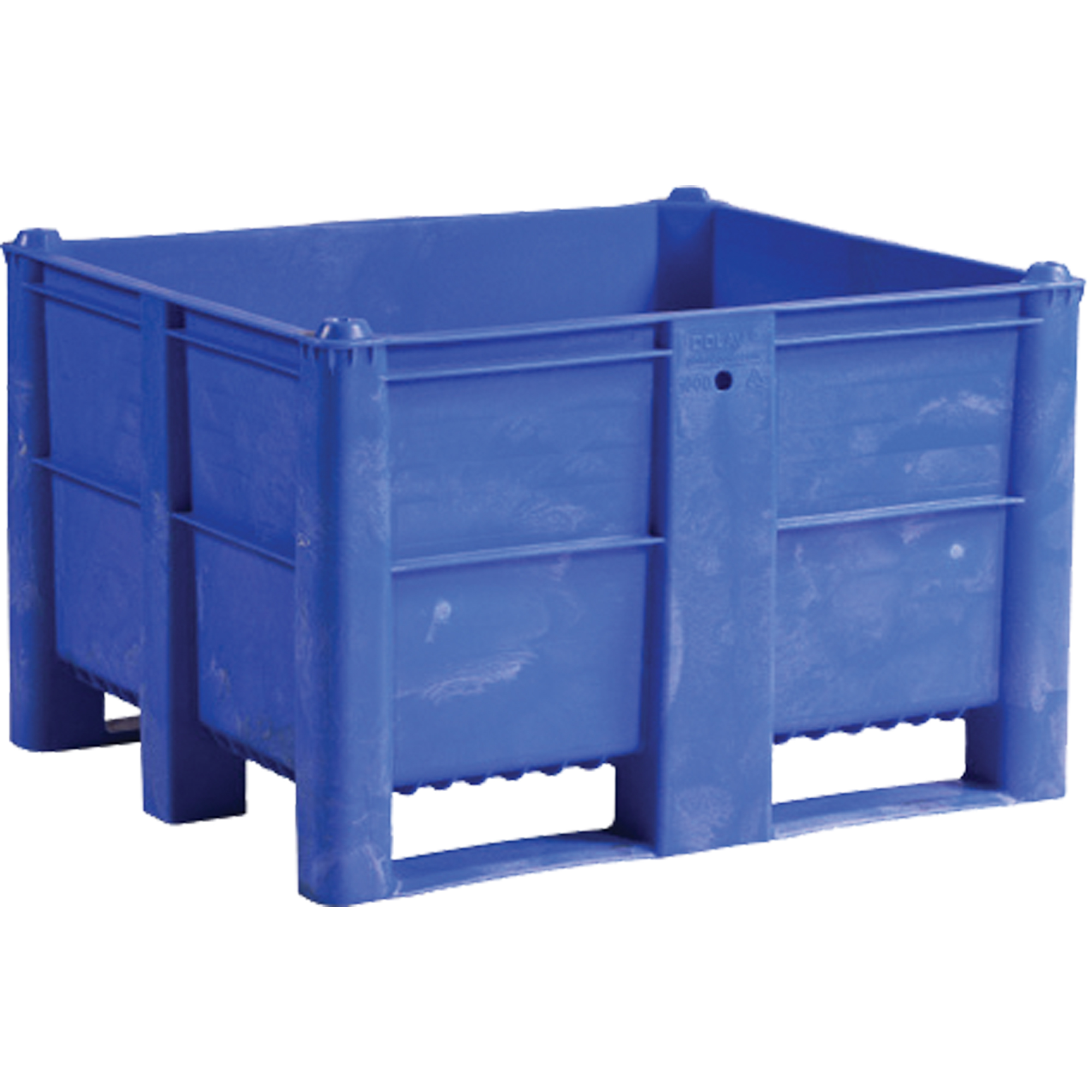 Conteneur pour palettes, 40"/47,25" p x 48"/39,4" la x 29"/29,1" h, Capacité 1543 lb/2650 lb, Bleu