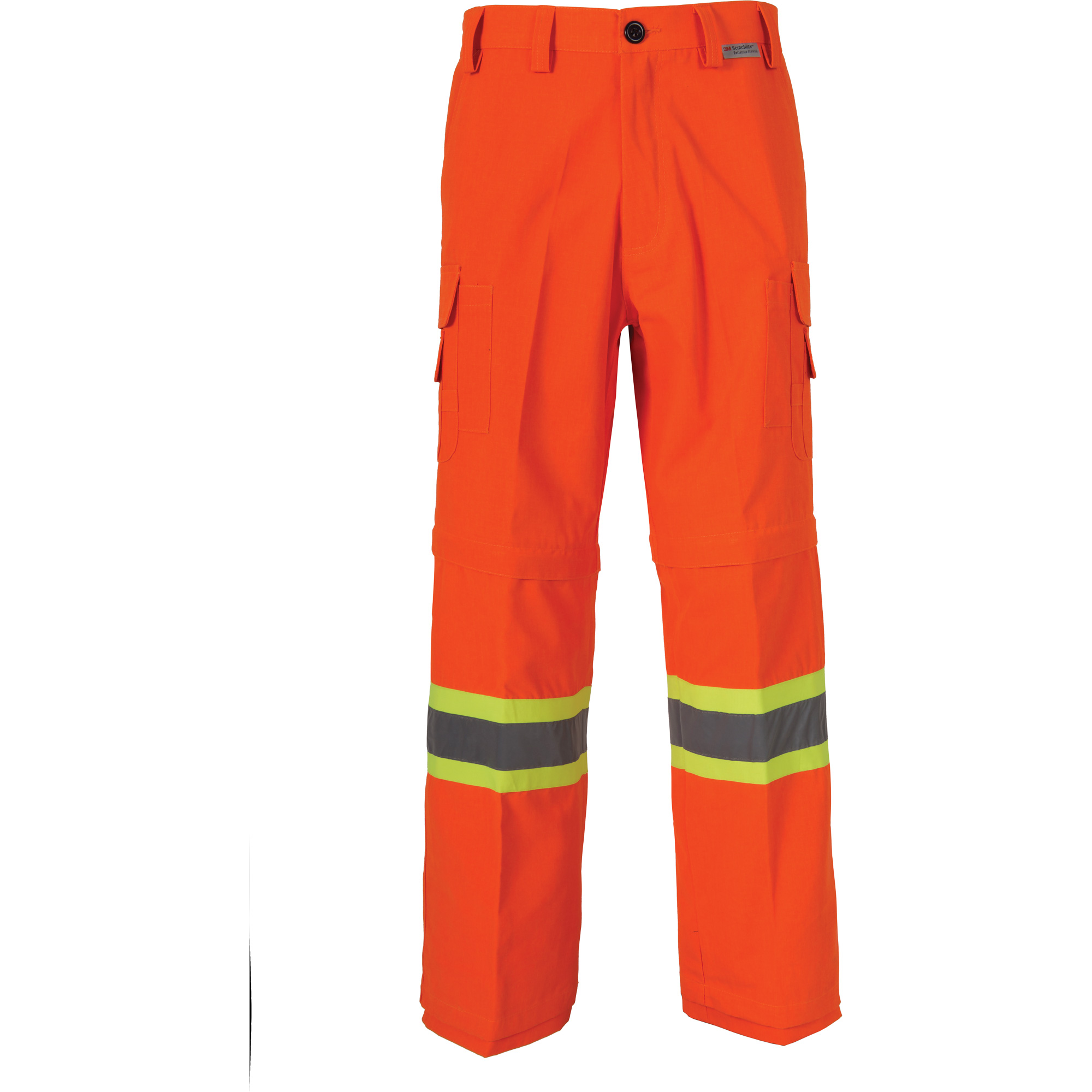 Pantalons de mineur ventilés haute visibilité toutes saisons, Poly-coton, 28, Orange haute visibilité