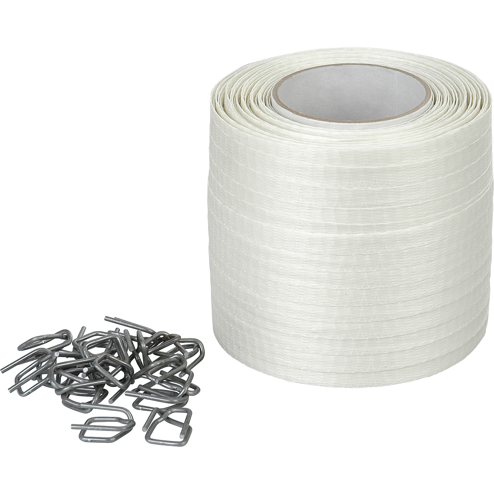 Feuillard en cordon tissé, Polyester, 1/2" la x 750' lo
