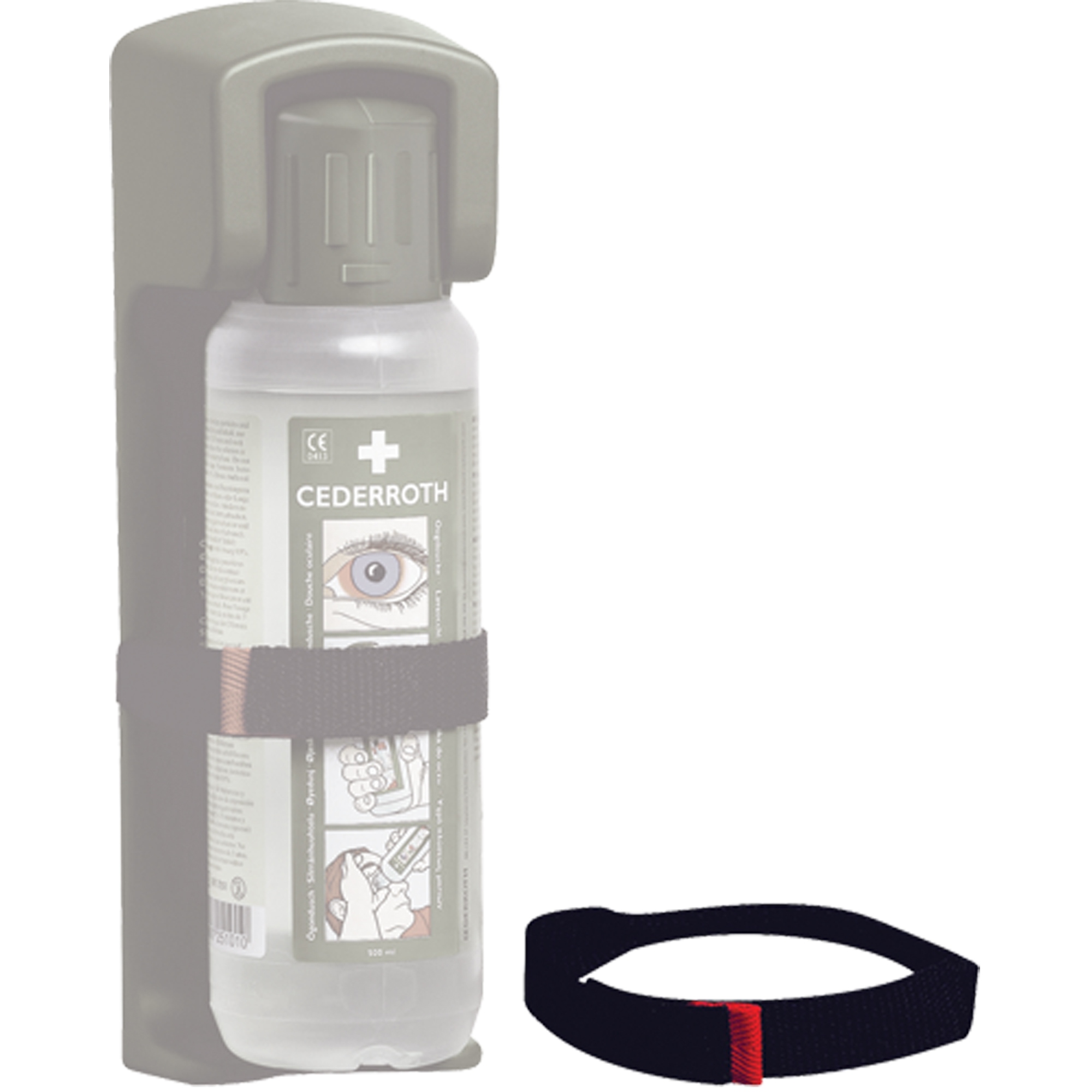 Courroie de support mural pour solution ophtalmique Cederroth