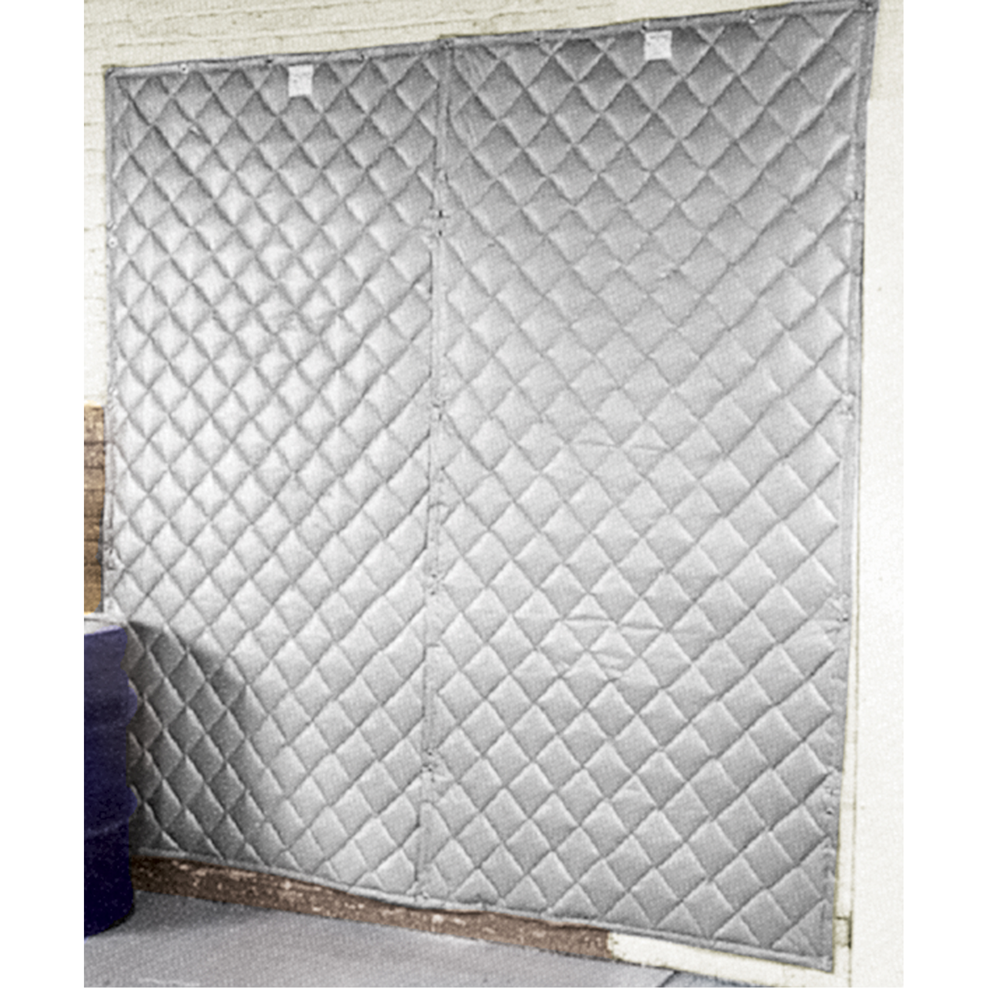 Couverture murale pour insonorisation, Fibre de verre matelassé, 8' lo x 4' la
