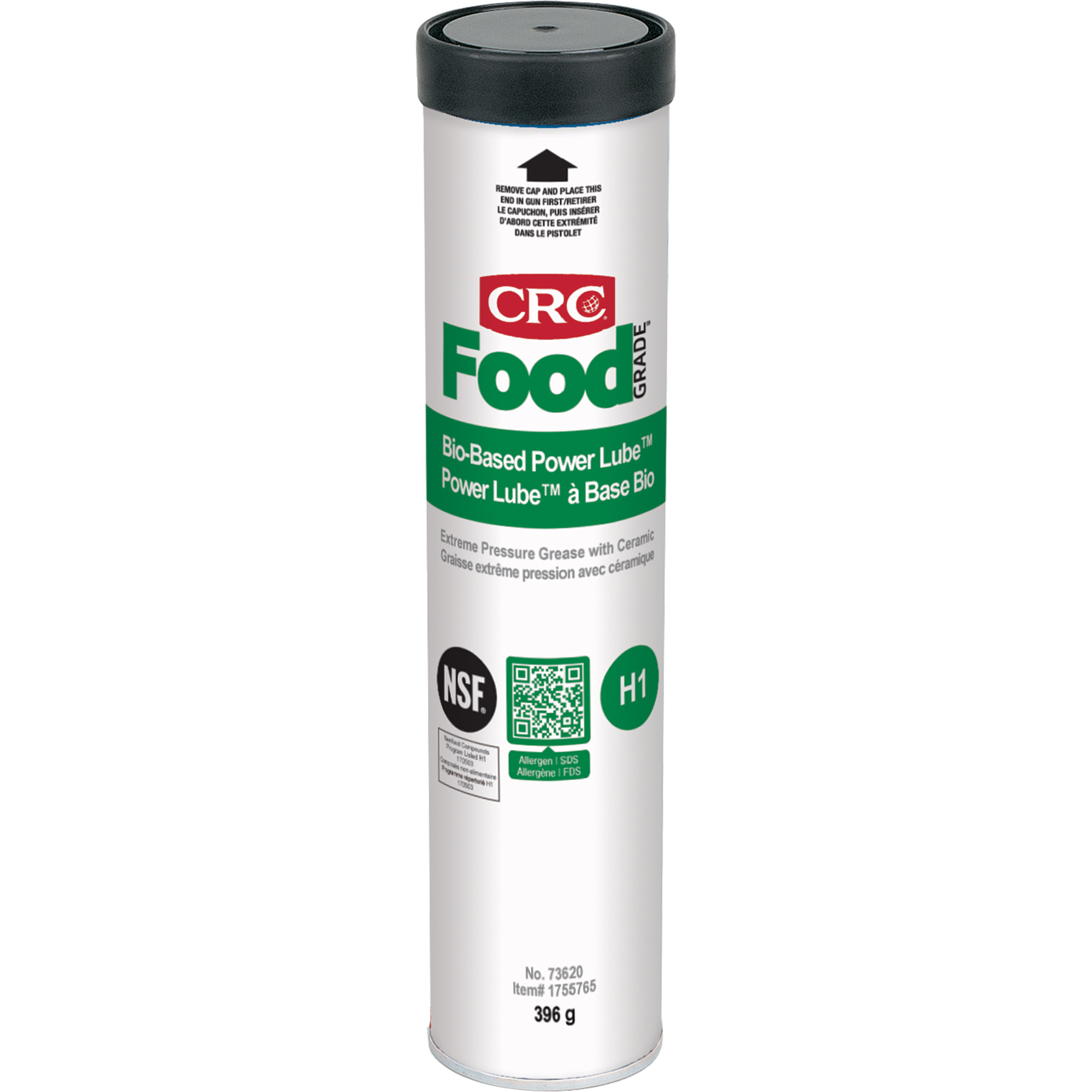 Graisse à pression extrême Power LubeMC biosourcé FoodGradeMC avec céramique, Cartouche