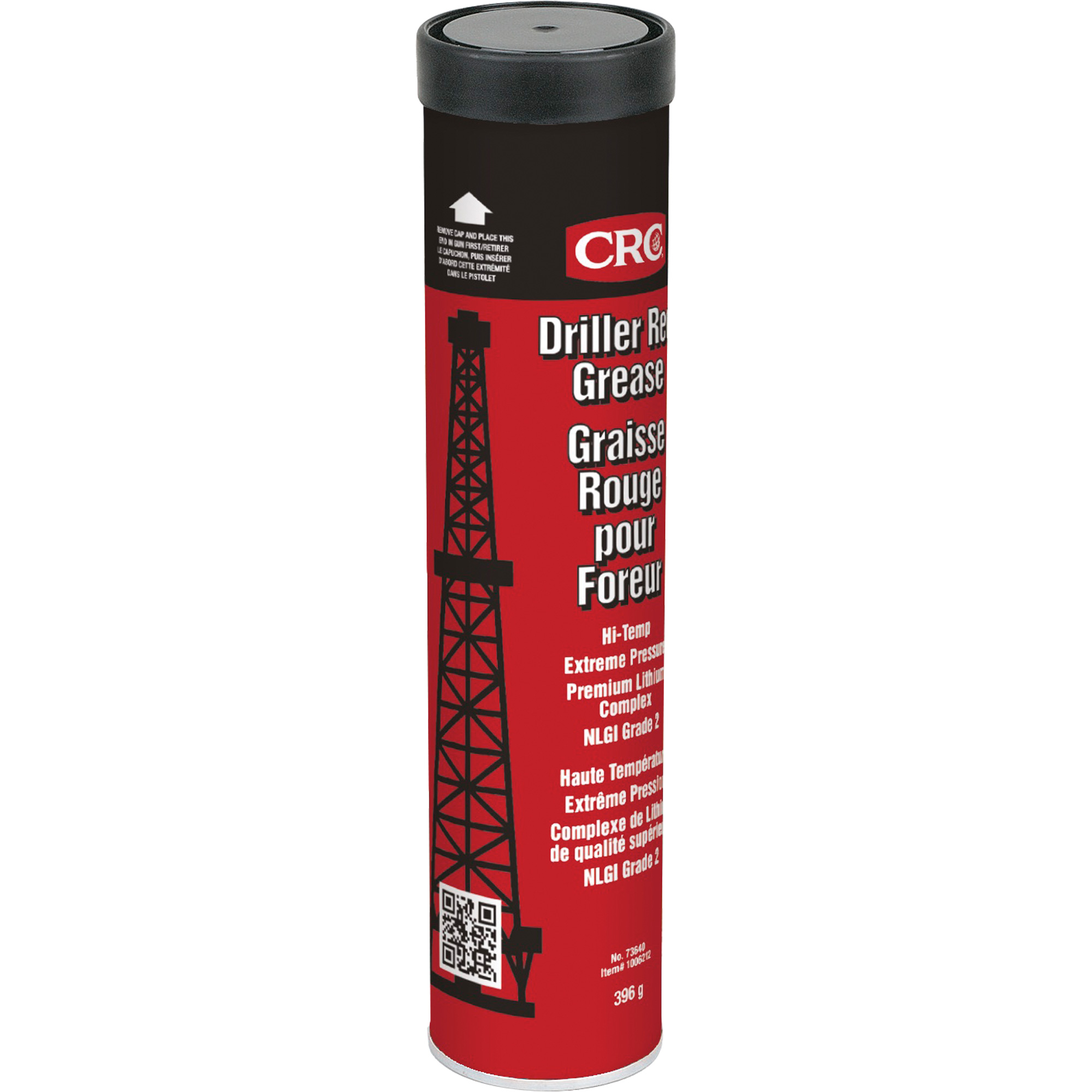 Graisse rouge au lithium pression extrême pour perçage, Cartouche