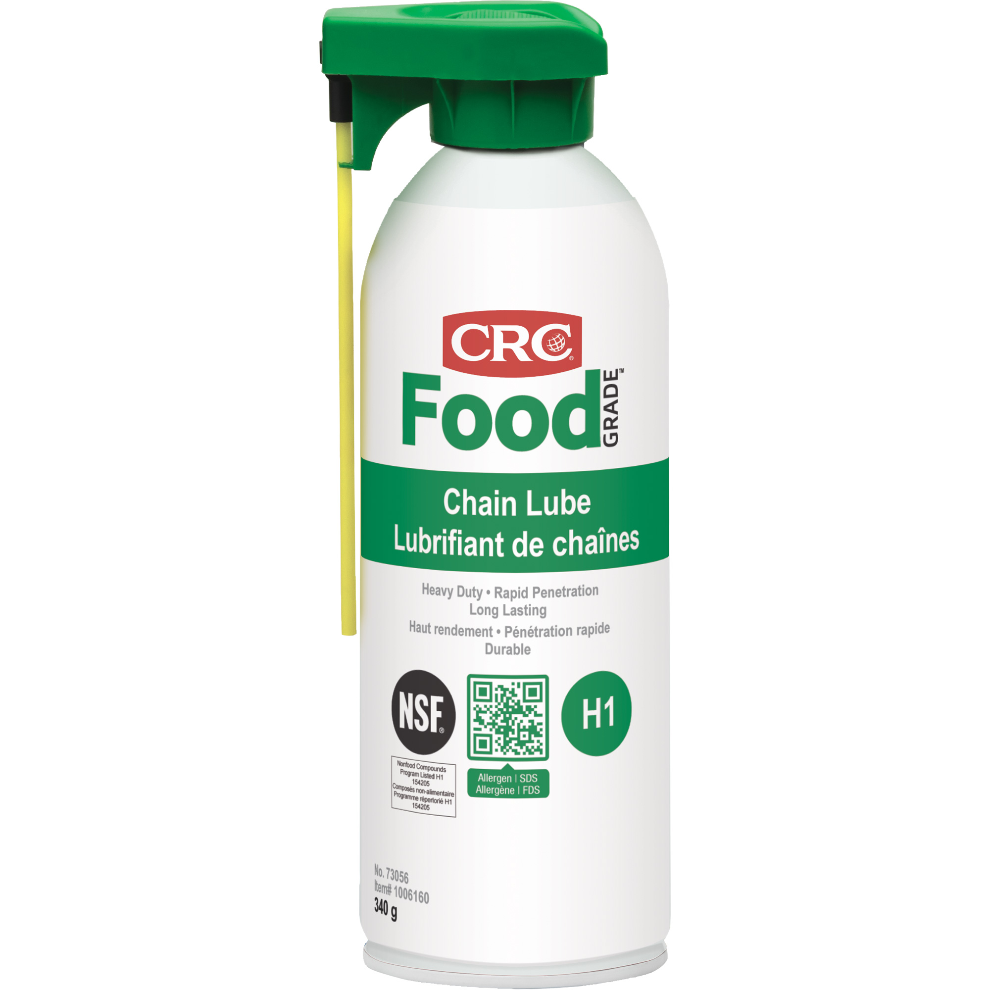 Lubrifiant à chaîne pour usine alimentaire, Canette aérosol