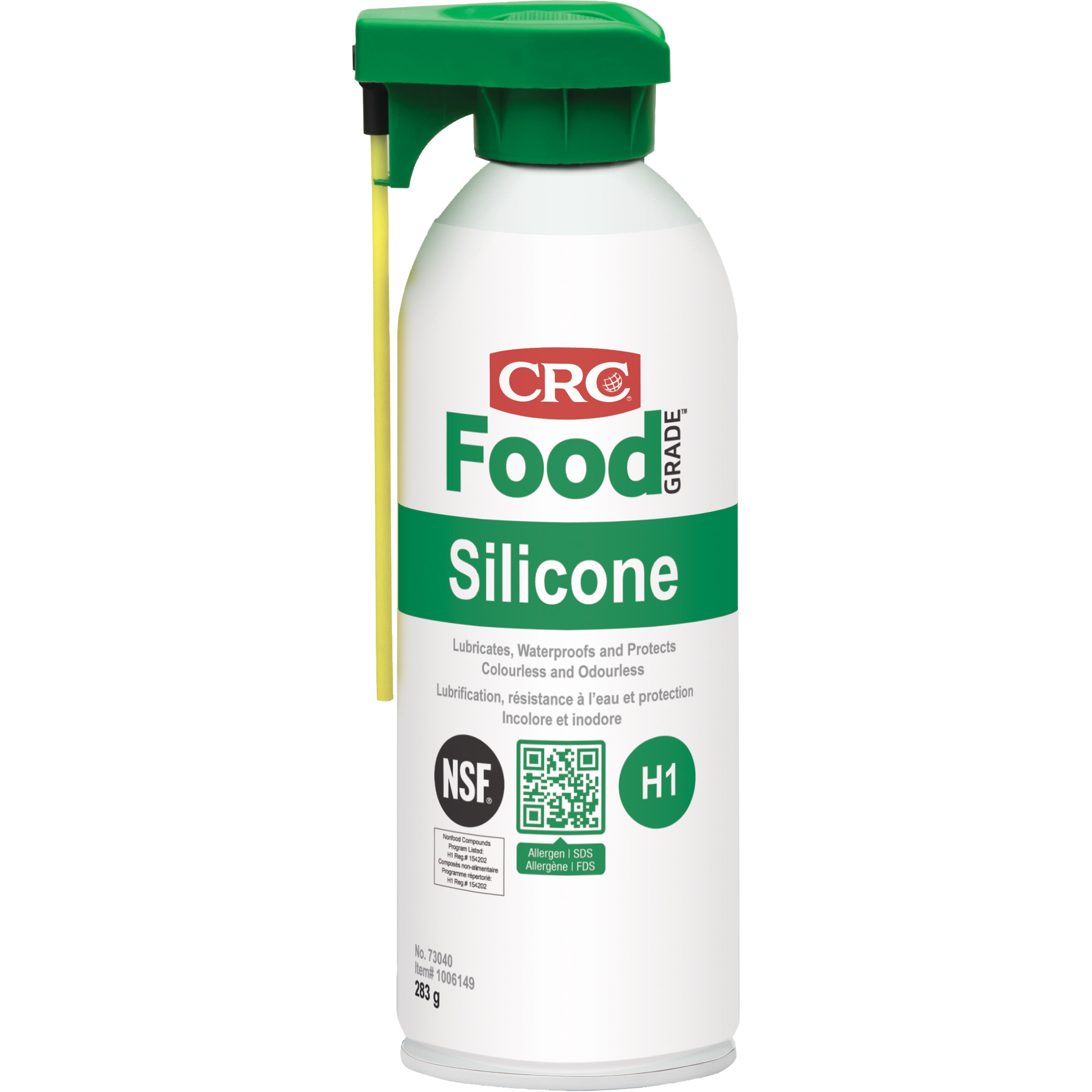 Lubrifiants au silicone pour la transformation alimentaire, Canette aérosol