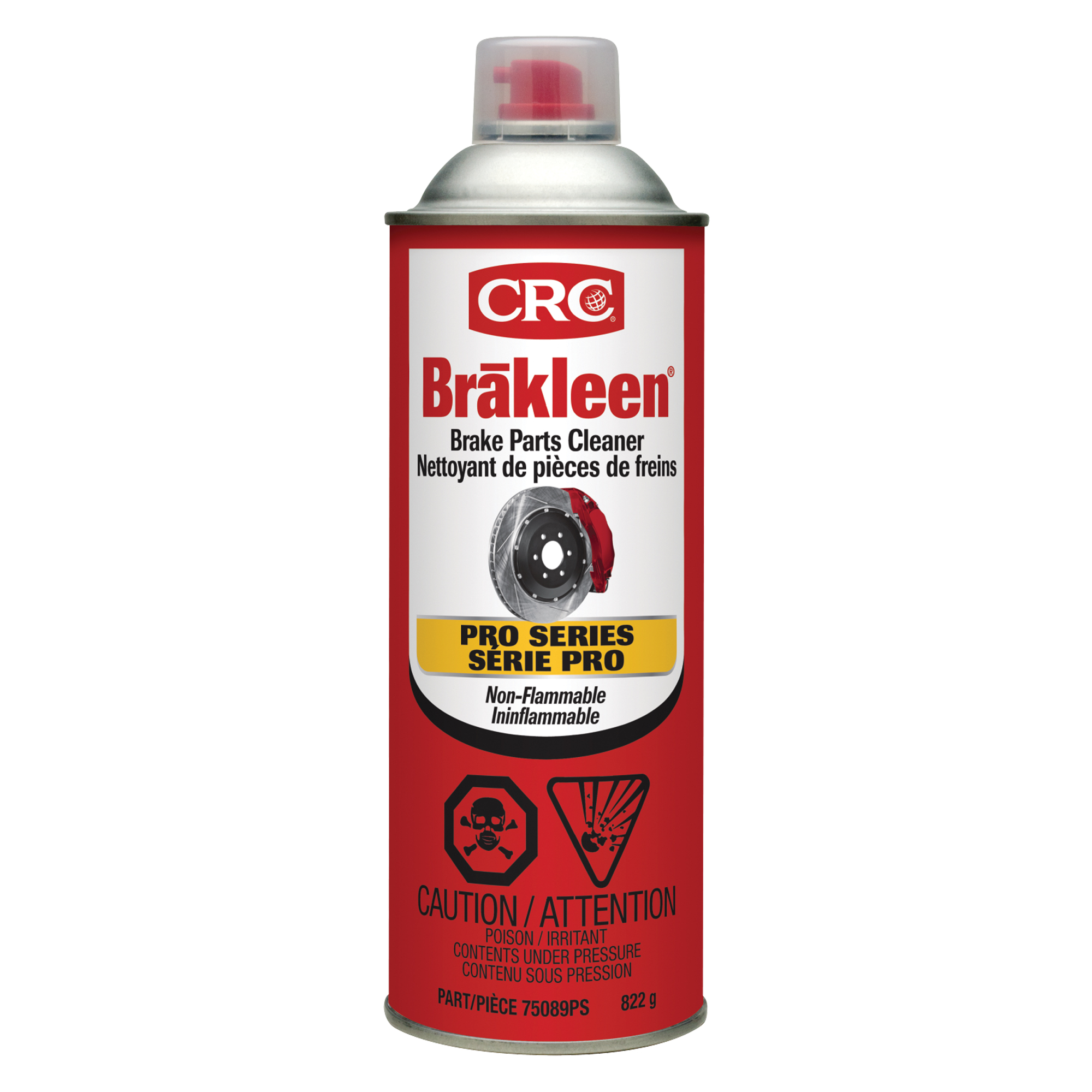 Produit de nettoyage ininflammable pour les freins de série professionnelle BrakleenMD, Canette aérosol