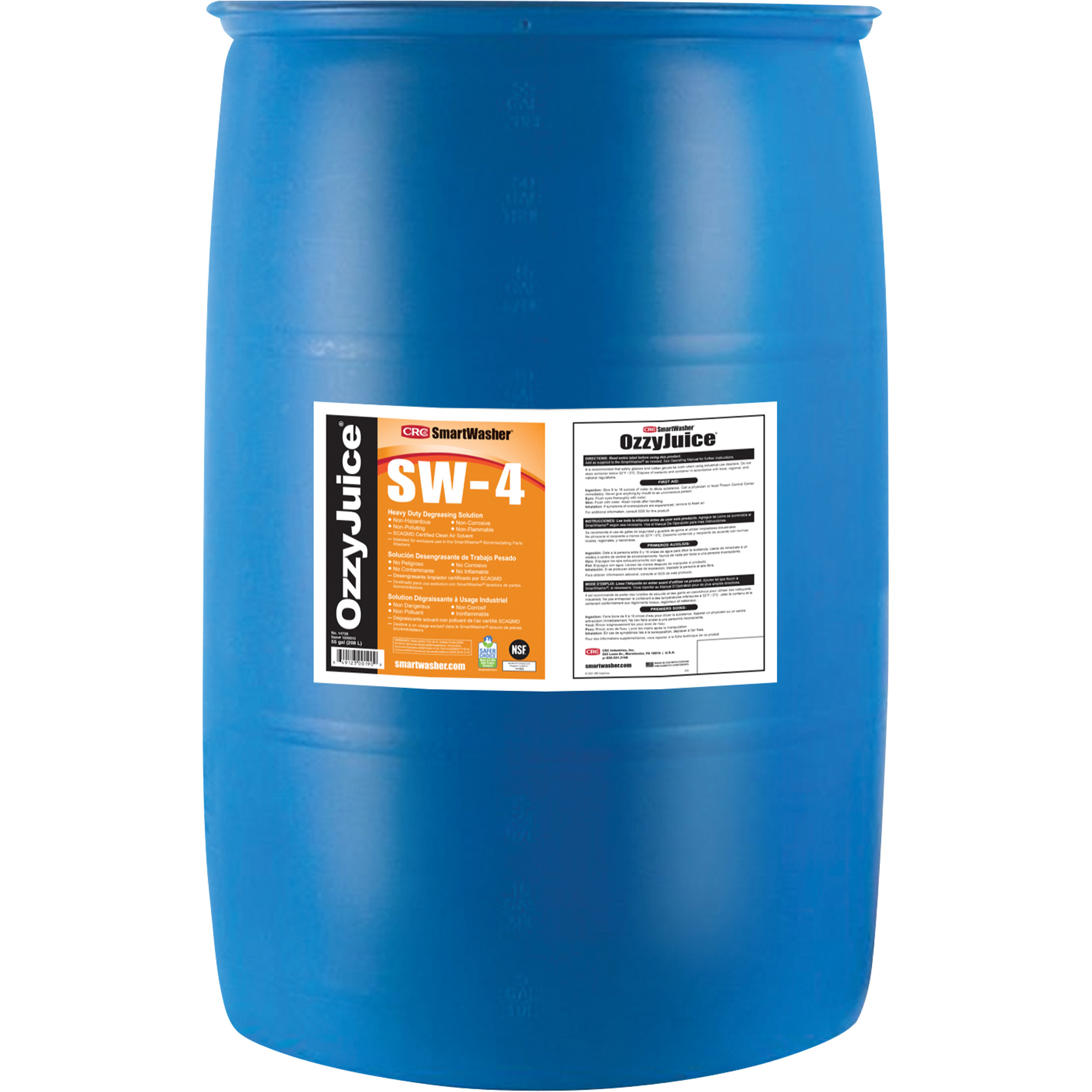 Produit dégraissant SmartWasher OzzyJuice SW-4 HD, Baril