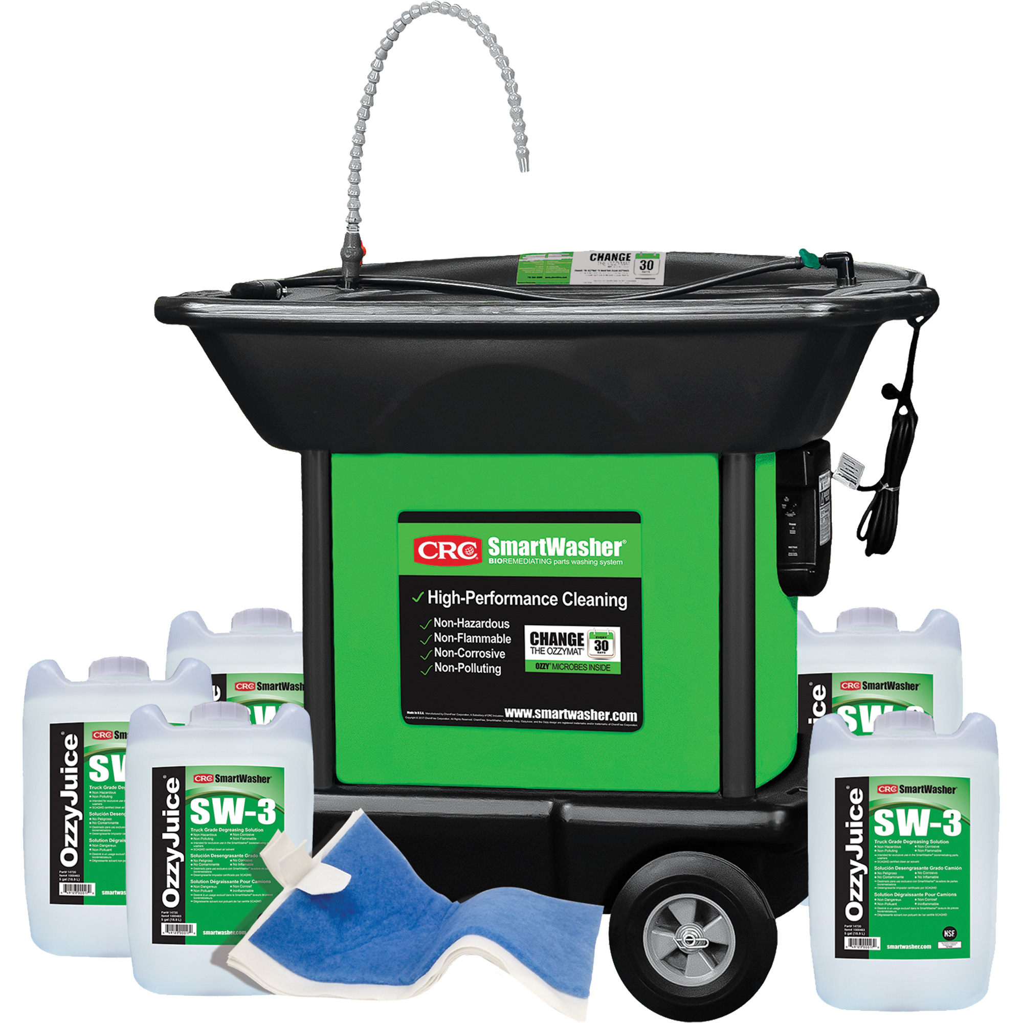 Trousse de bassin de nettoyage de pièces lourd SmartWasher SW-337
