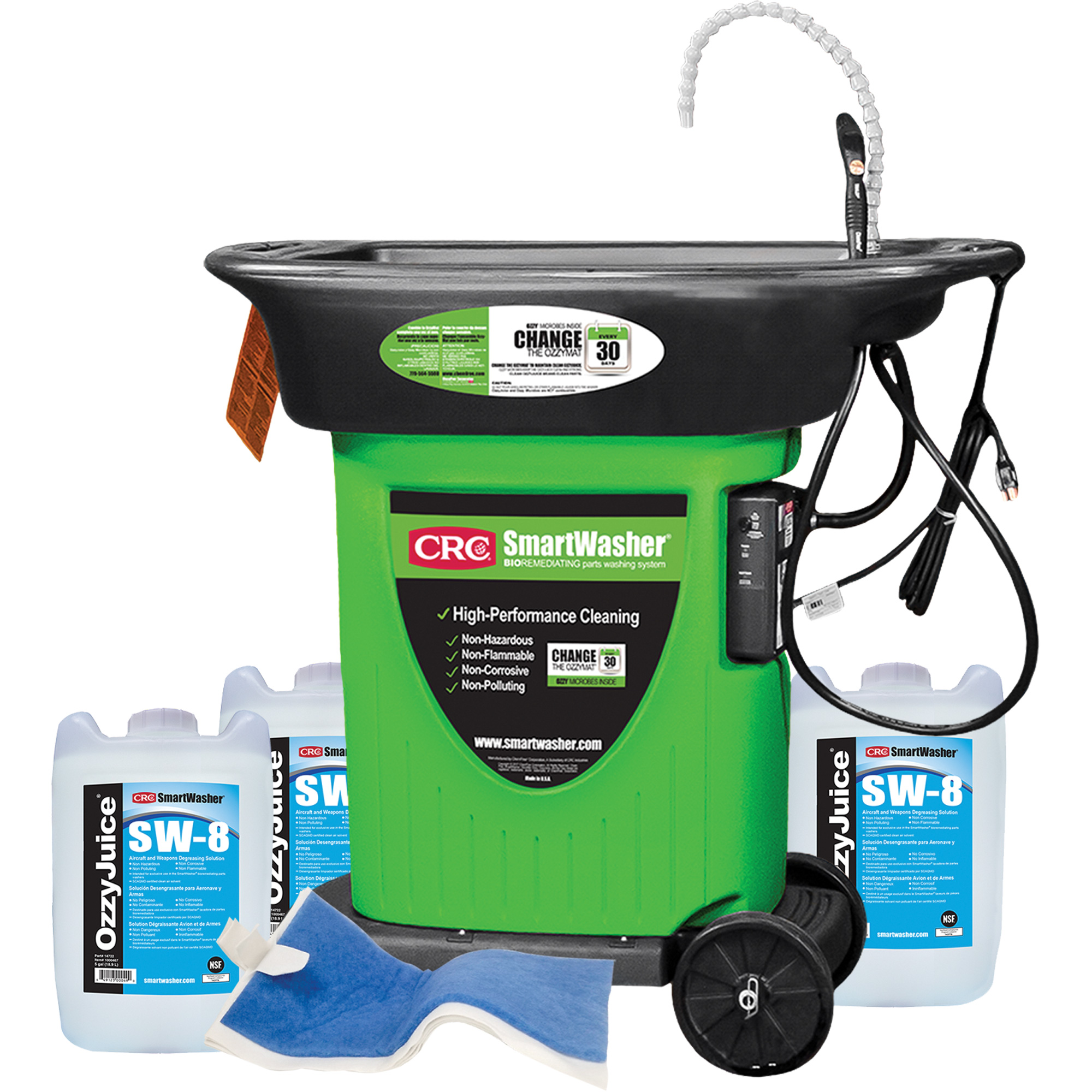 Trousse de bassin de nettoyage de pièces mobile SmartWasher SW-823