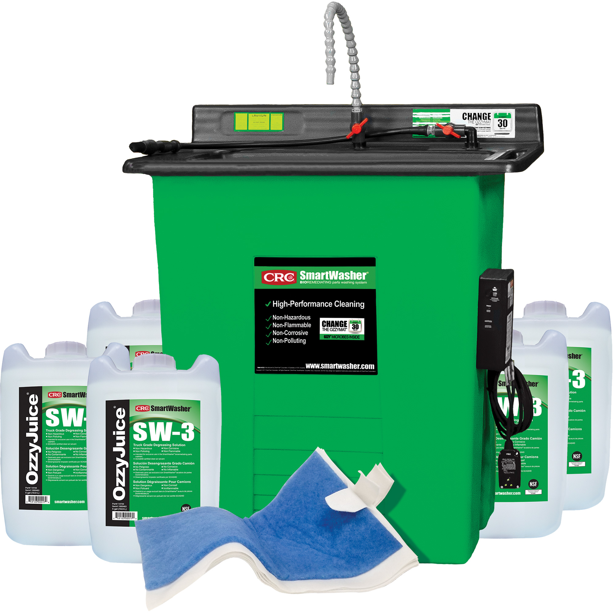 Trousse de bassin de nettoyage de pièces Signature SmartWasherMD SW-325