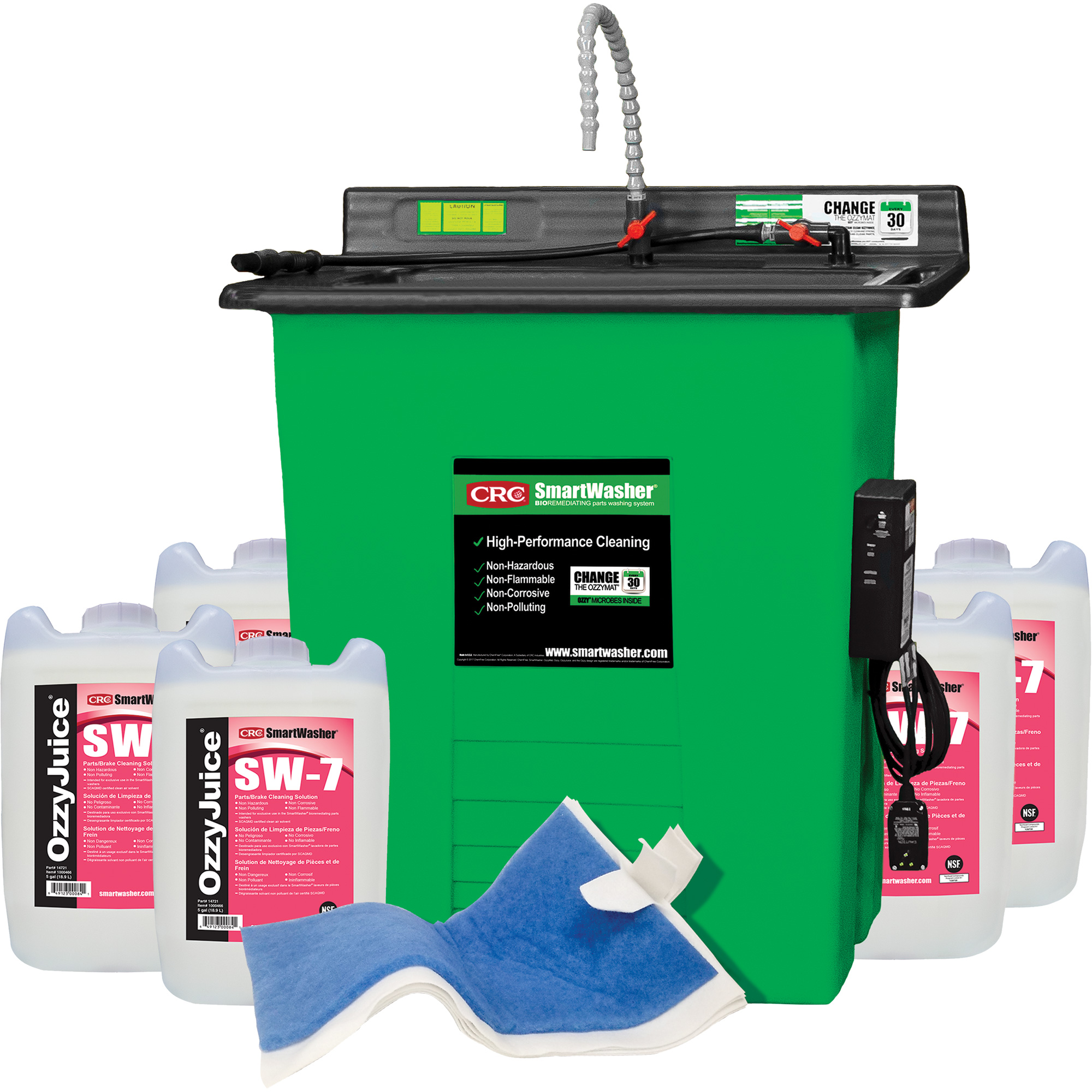 Trousse de bassin de nettoyage de pièces Signature SmartWasherMD SW-725
