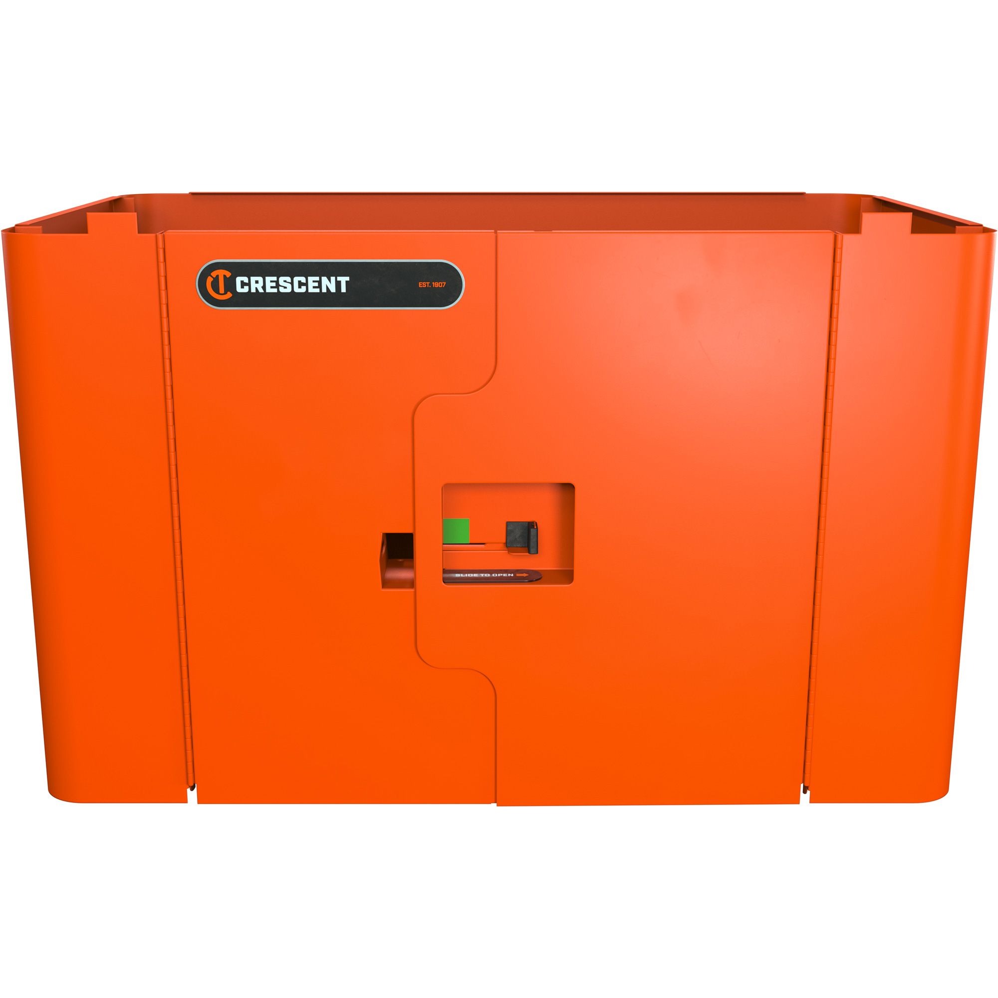 Armoire de rangement sécurisée RAILWORKS en acier avec panneau à deux portes verrouillables