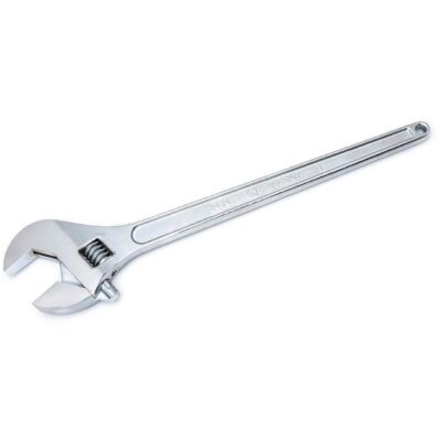 Clé à manche conique réglable — emballé sur carte, 24" lo, la max. 2-7/16"/62 mm, Chrome/Poli