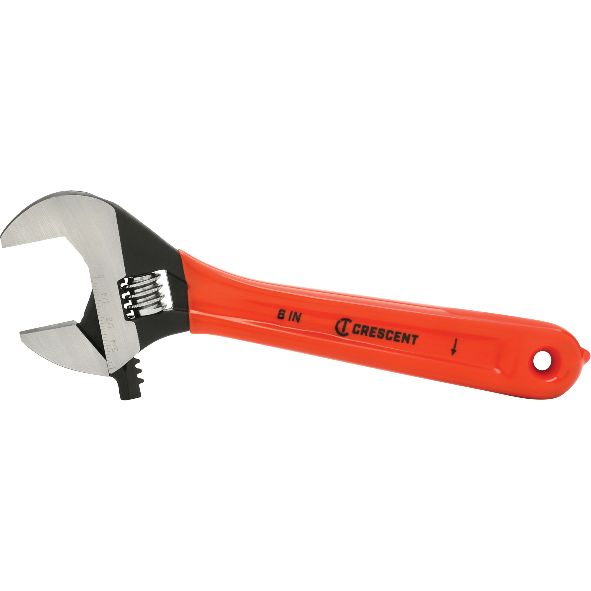 Clé à molette, 6" lo, la max. 0,937", Oxyde noir