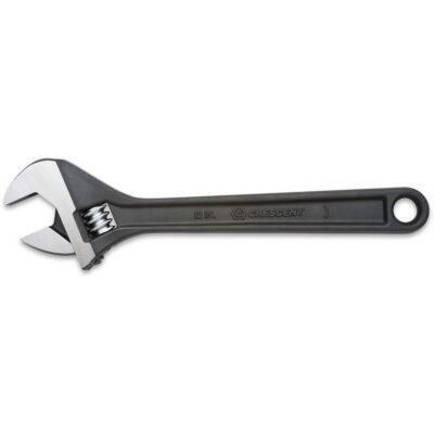 Clé à molette — en boîte, 12" lo, la max. 1-1/2"/39 mm, Oxyde noir