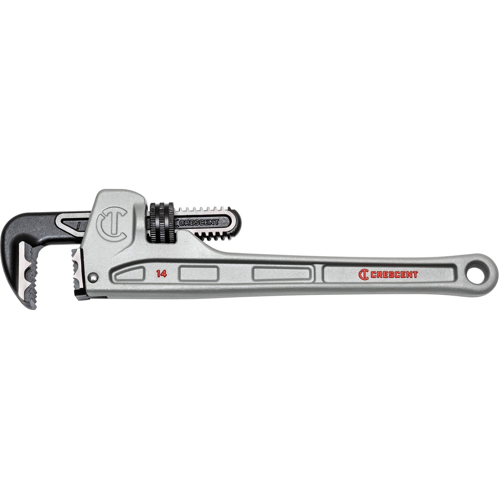 Clé à tuyau à mâchoires K9MC, Cap des mâchoires 2-3/8", Longueur 14", Fini Revêtement en poudre, Prise Non-ergonomique