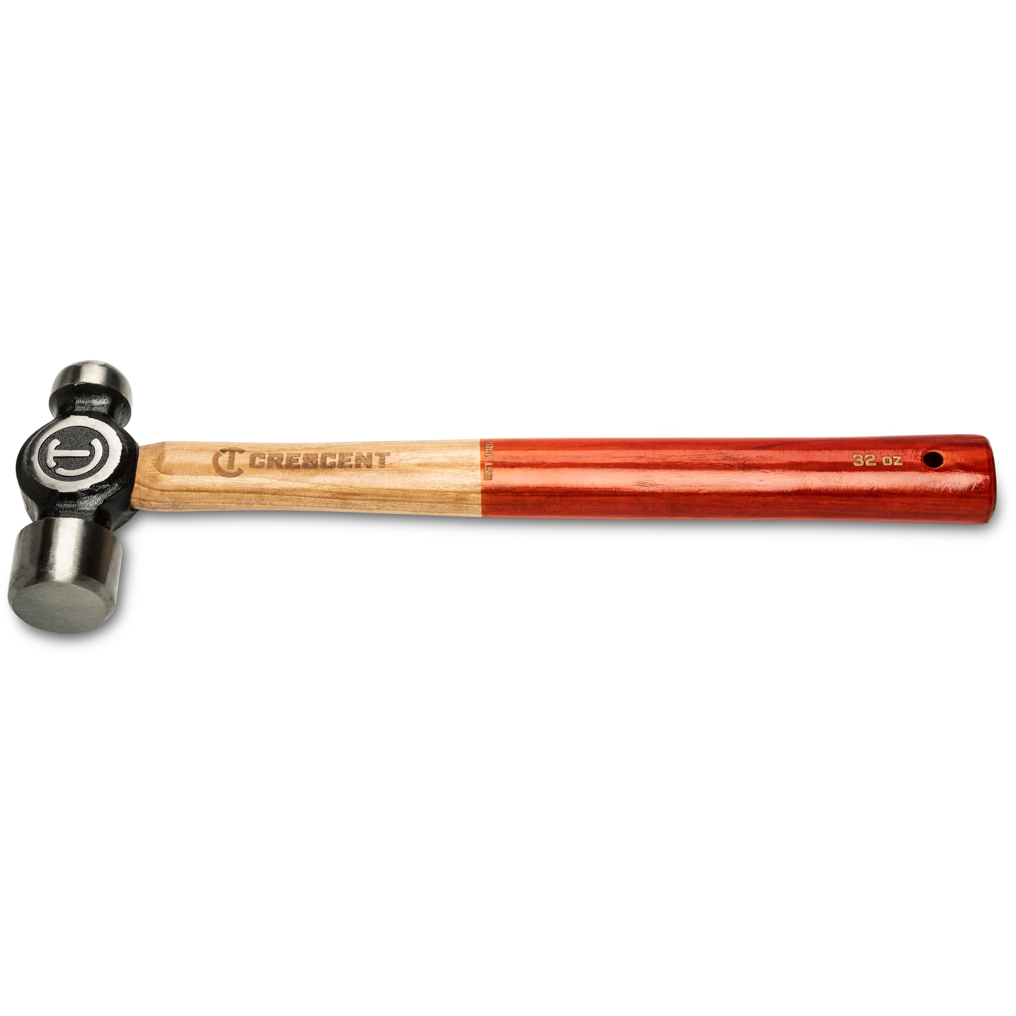 Marteau à panne ronde, Poids de la tête 32 oz, Face Poli, Prise Bois