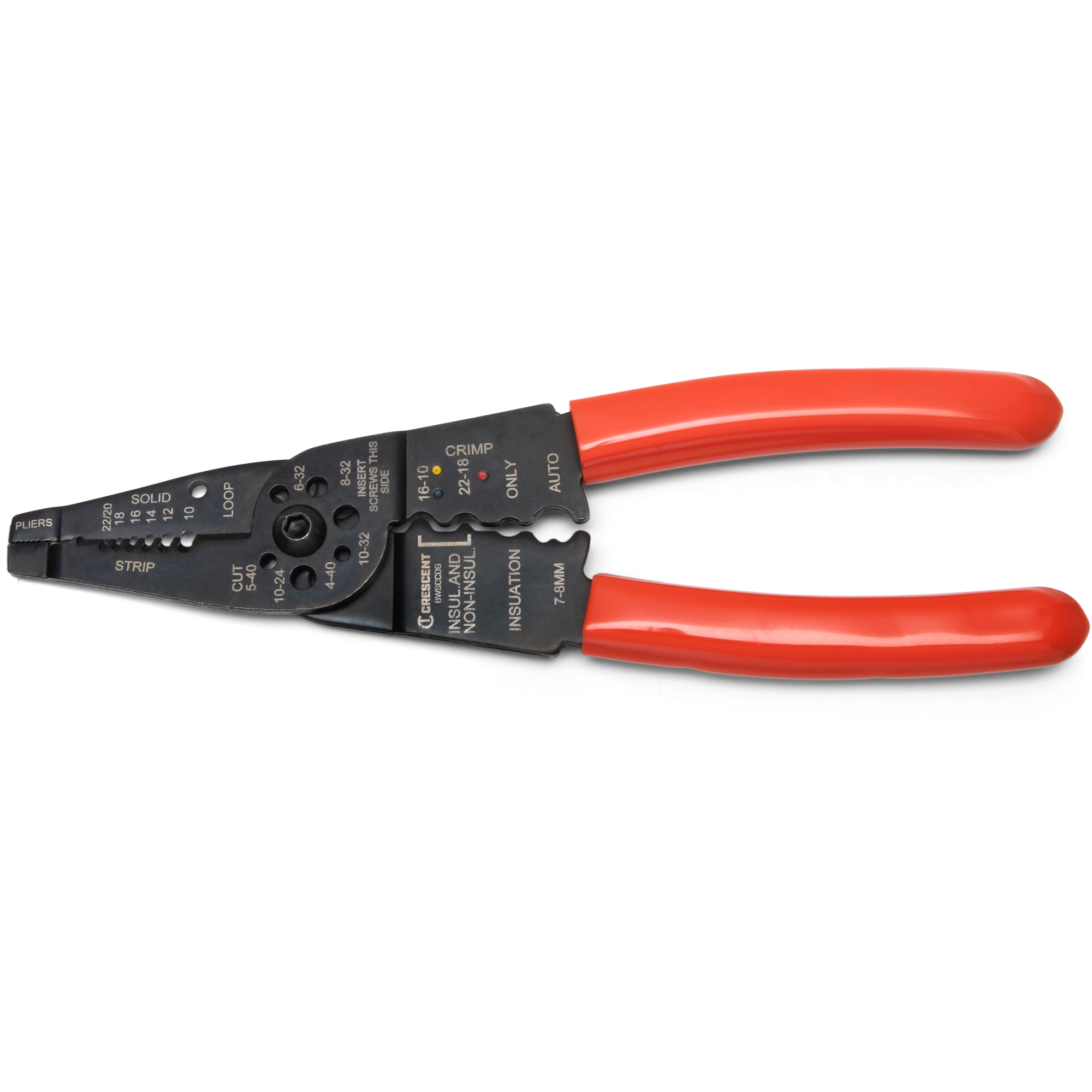 Outil à dénuder et sertir les fils, 8" lo, 10 - 22 AWG