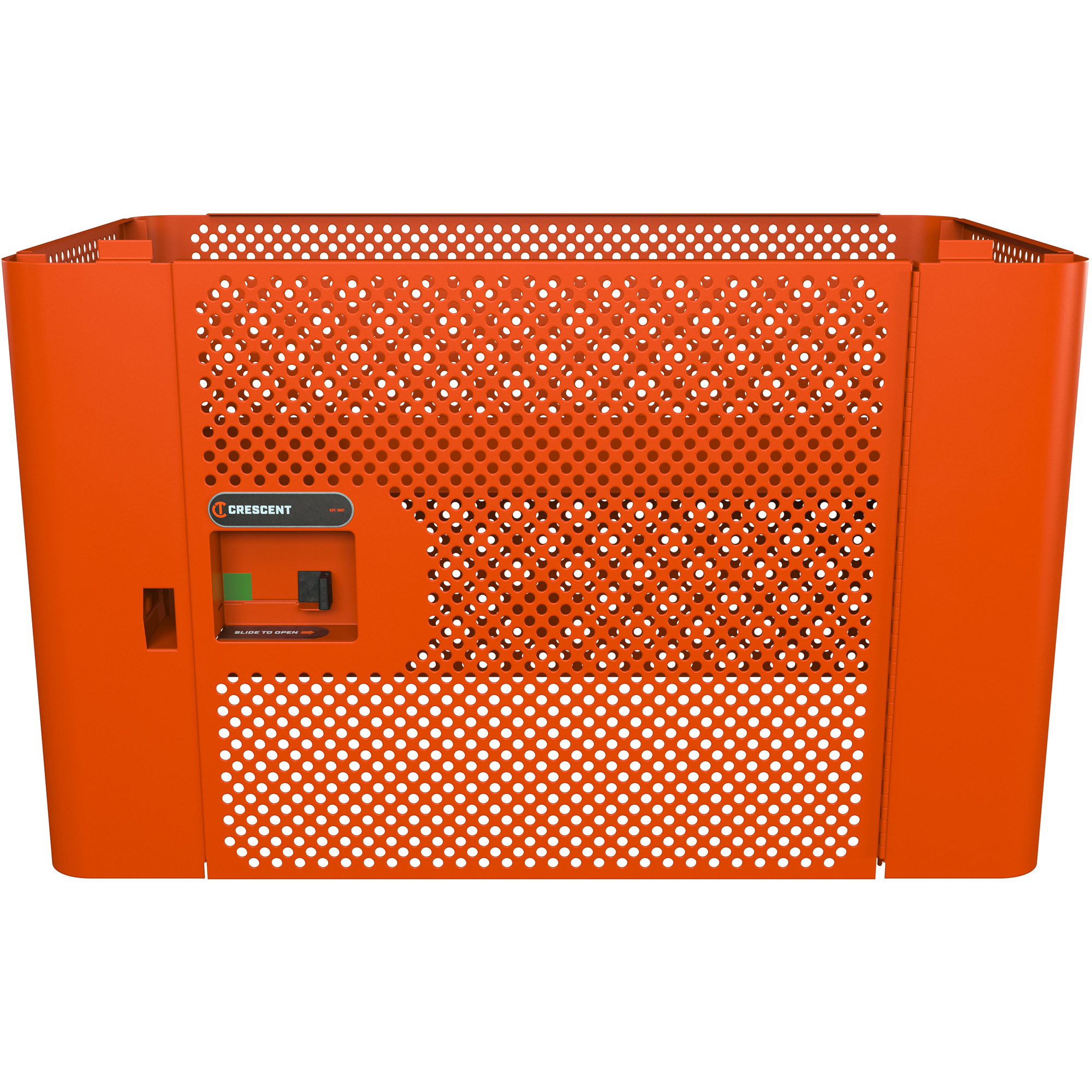 Panneau de sécurité en maille RAILWORKS avec porte simple et rangement verrouillable
