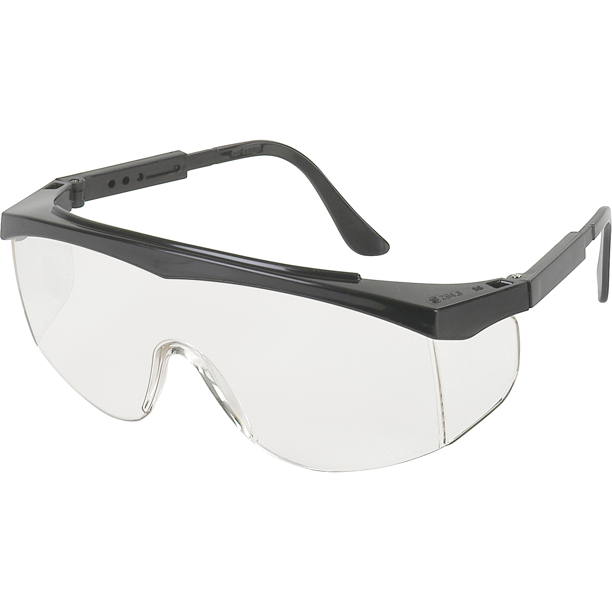 Lunettes de sécurité série SS1, Lentille Transparent, Anti-égratignures, ANSI Z87+/Répond ou surpasse la norme CSA Z94.3