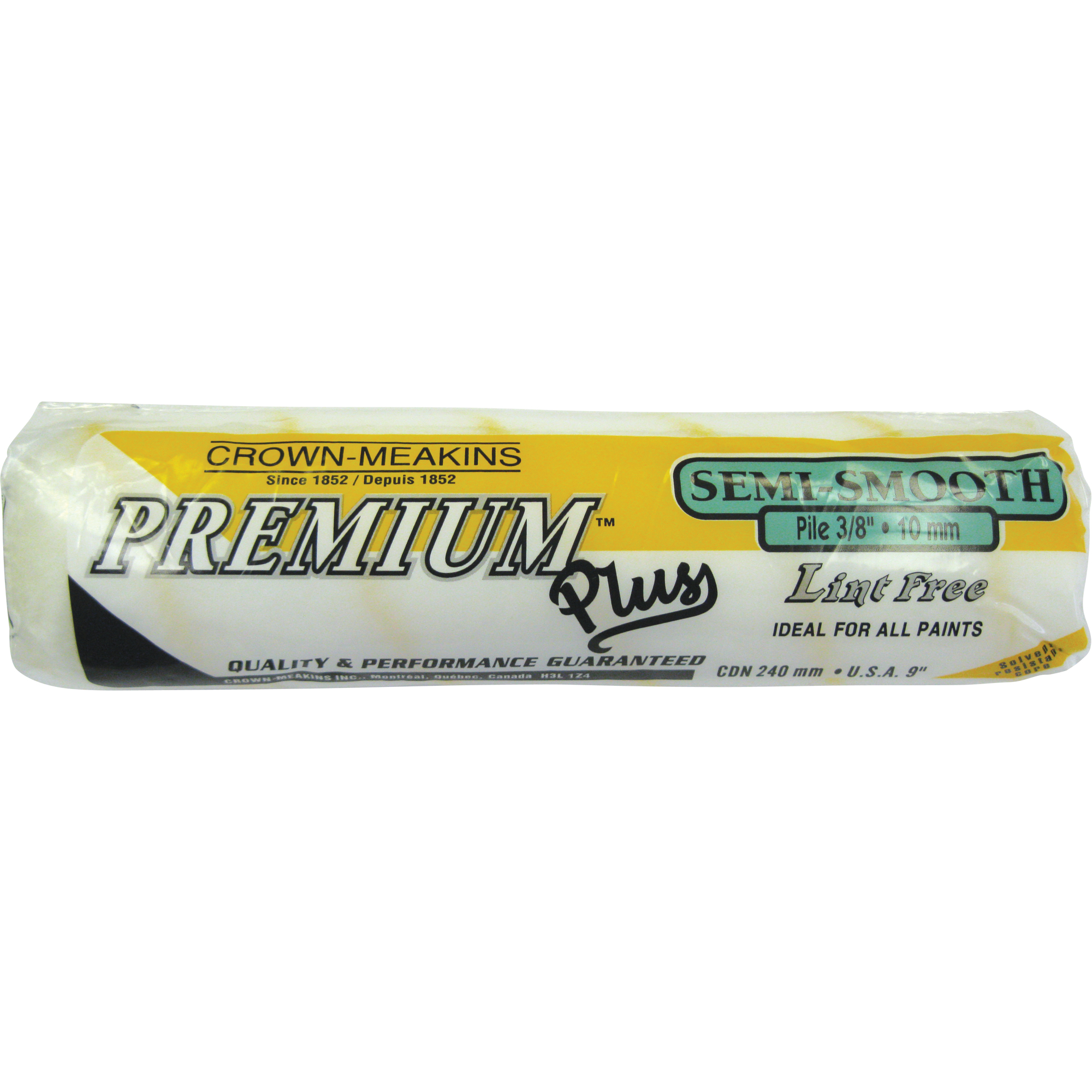 Manchon de rouleau à peinture non pelucheux professionnel, Nap 10 mm (3/8"), 240 mm (9-1/2") l
