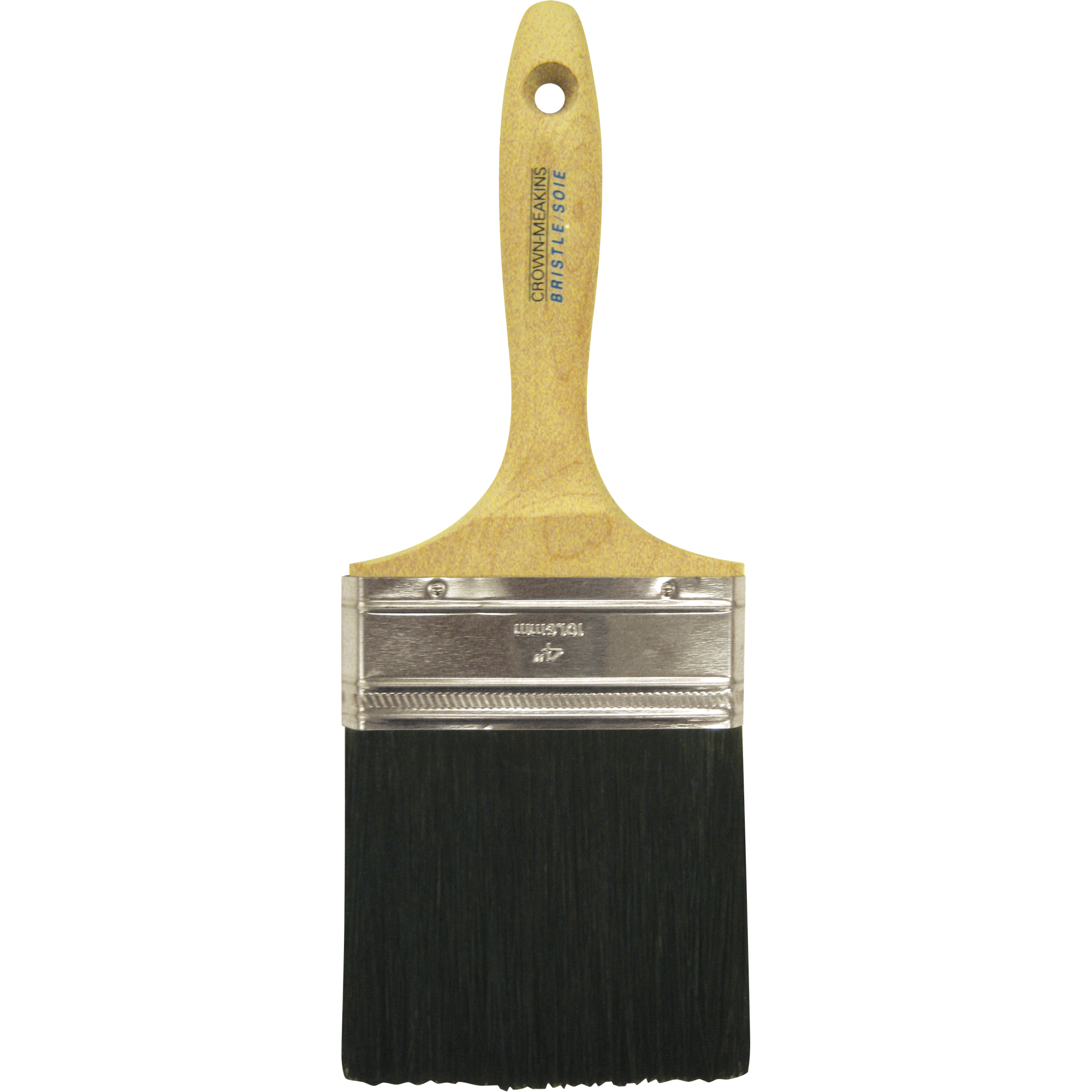 Pinceau à soies droites, Soies, Manche Bois, Largeur de 4"