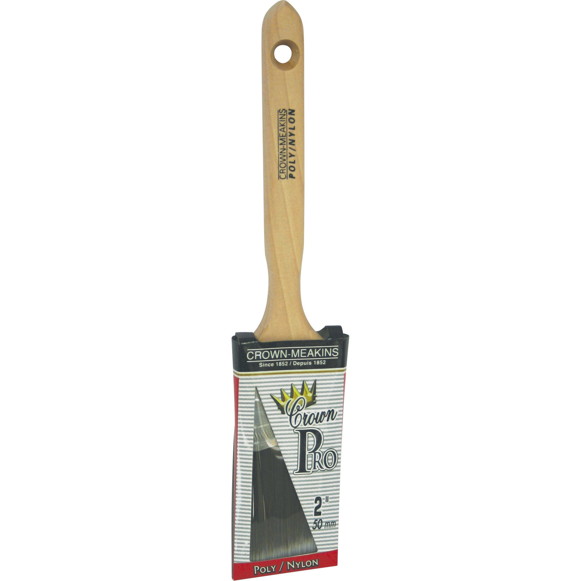 Pinceau angulaire Pro, Poly/nylon, Manche Bois, Largeur de 2"