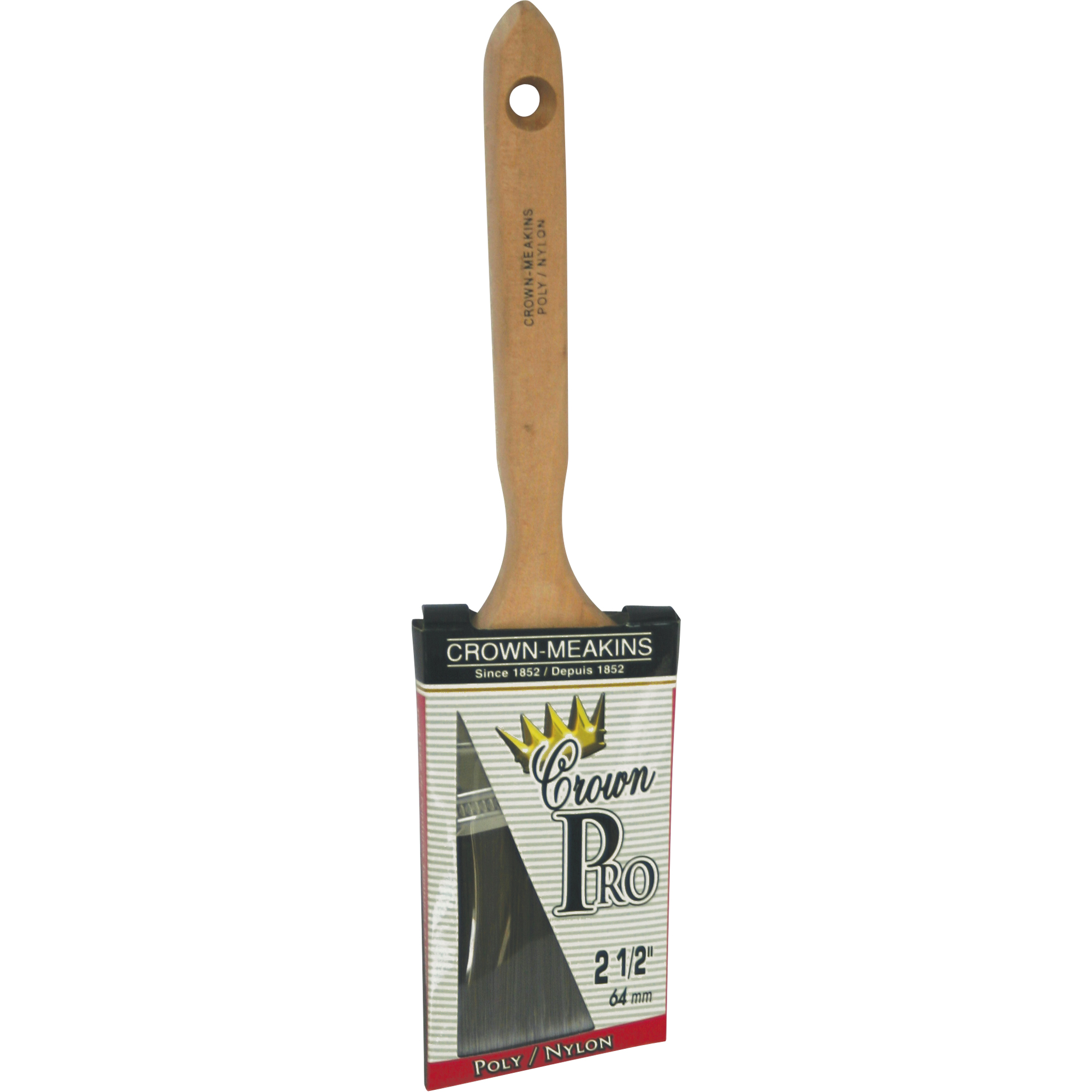 Pinceau angulaire Pro, Poly/nylon, Manche Bois, Largeur de 2-1/2"