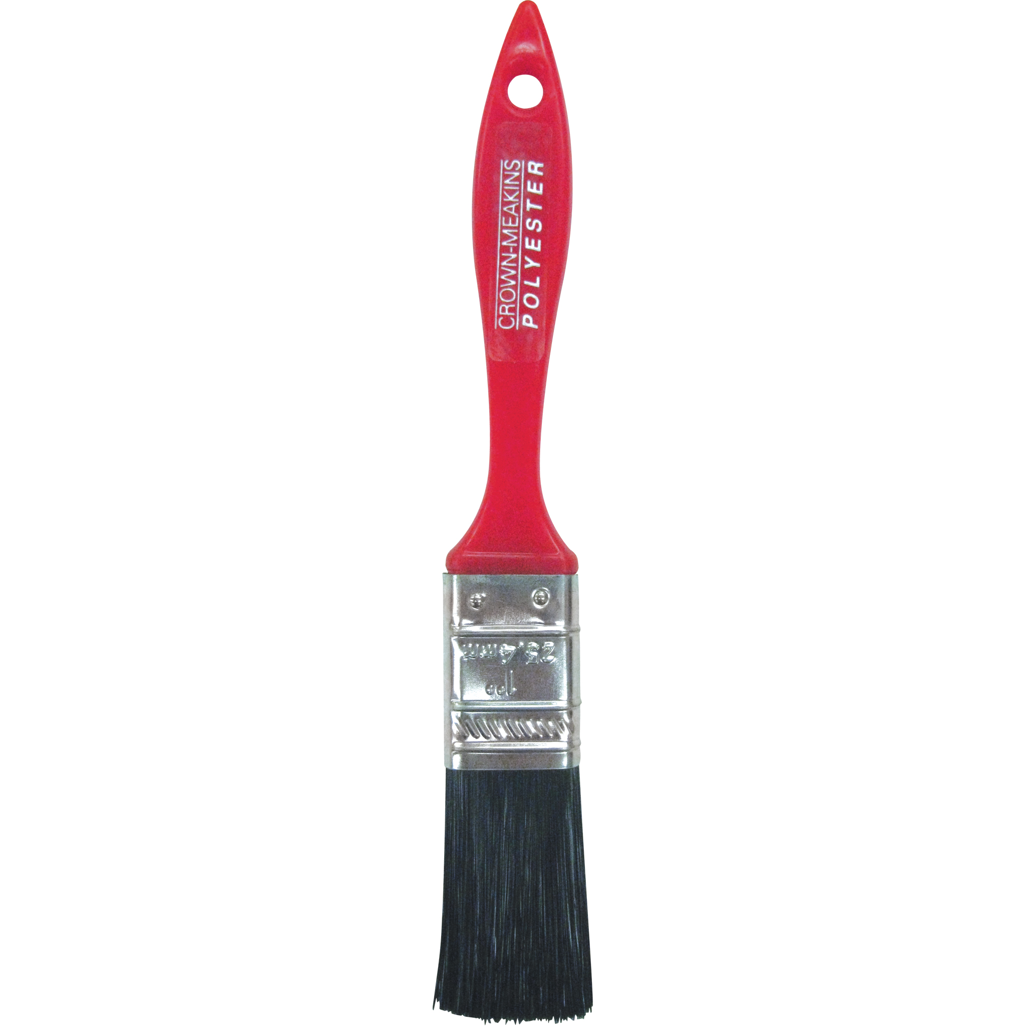 Pinceau en polyester tout usage, Polyester, Manche Plastique, Largeur de 1"