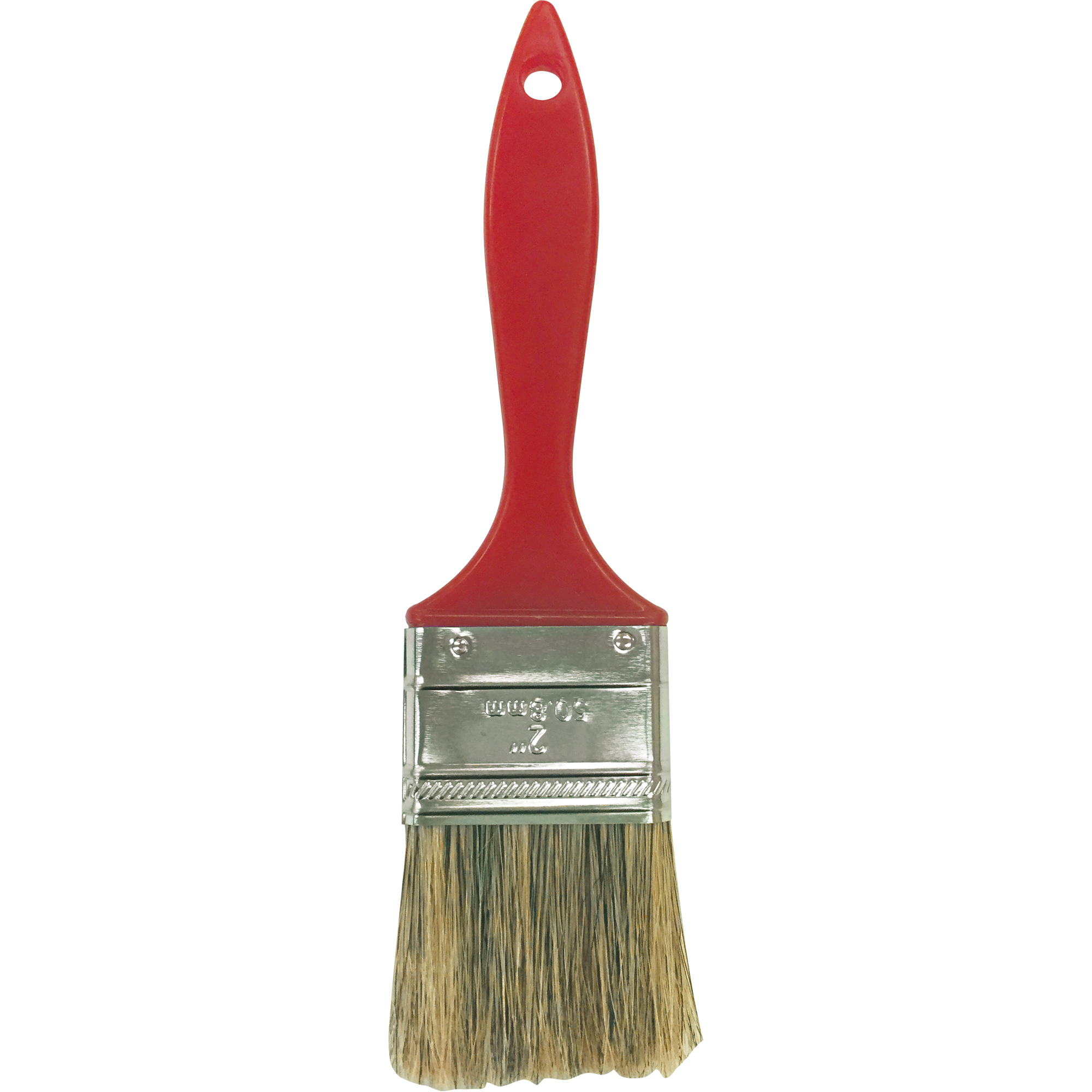 Pinceau en soies grises industriel, Soies, Manche Plastique, Largeur de 2"