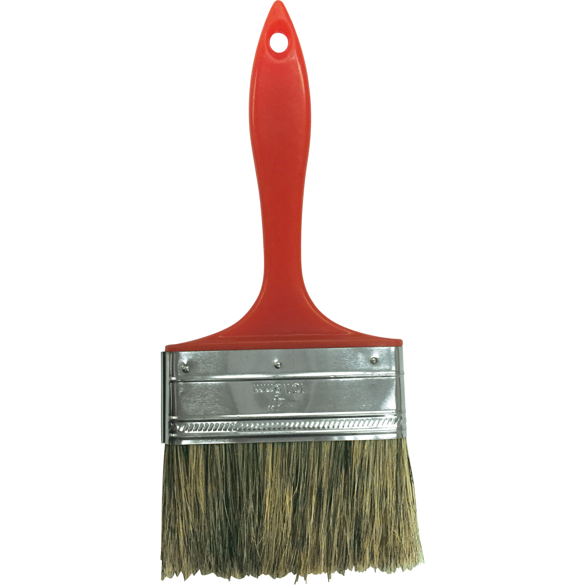 Pinceau en soies grises industriel, Soies, Manche Plastique, Largeur de 4"