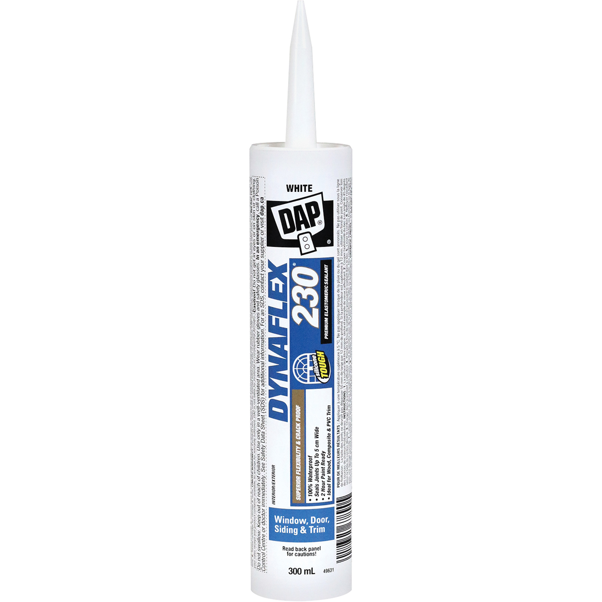 Scellant en élastomère de qualité supérieure Dynaflex 230MD, 300 ml, Cartouche, Blanc